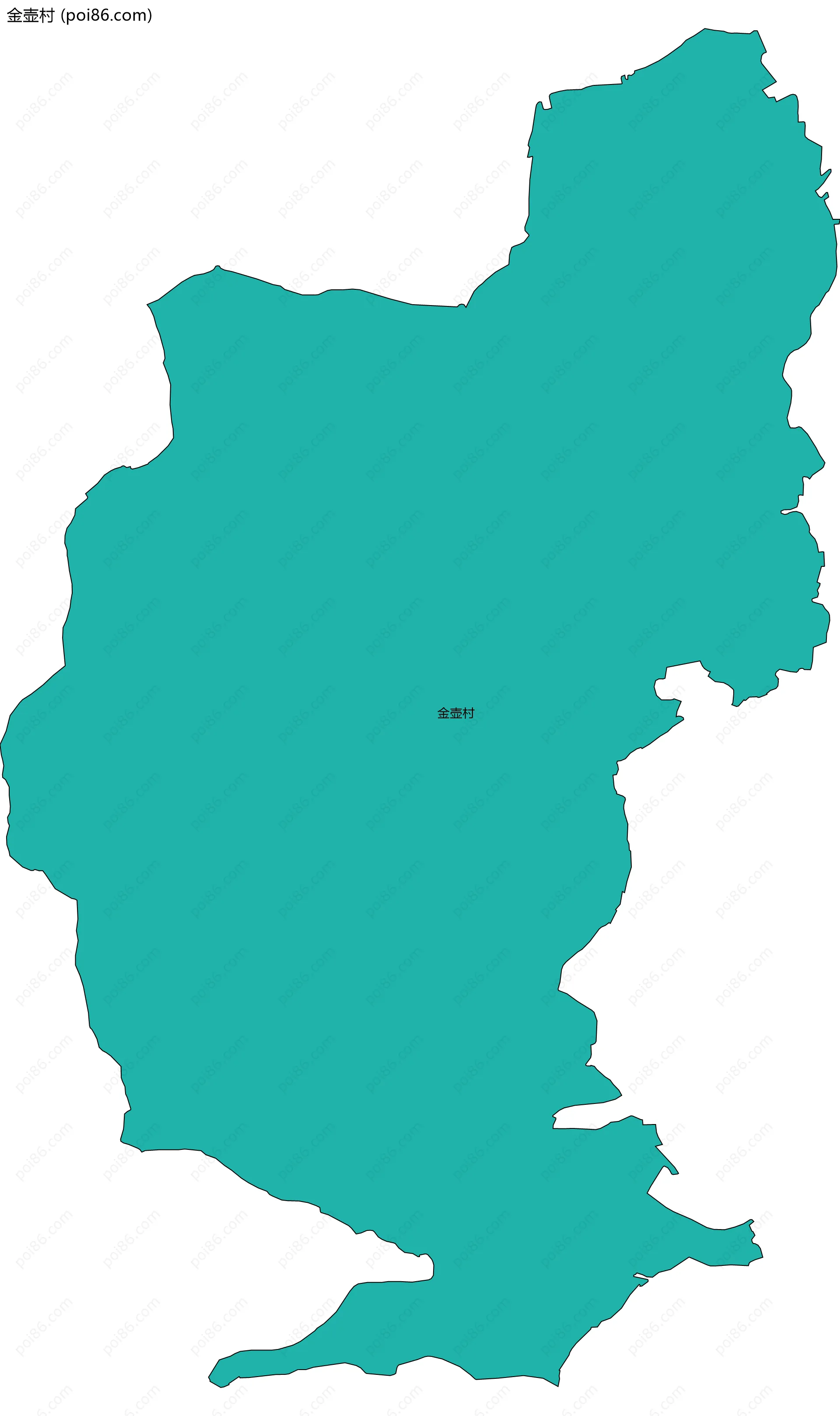 金壶村边界地图