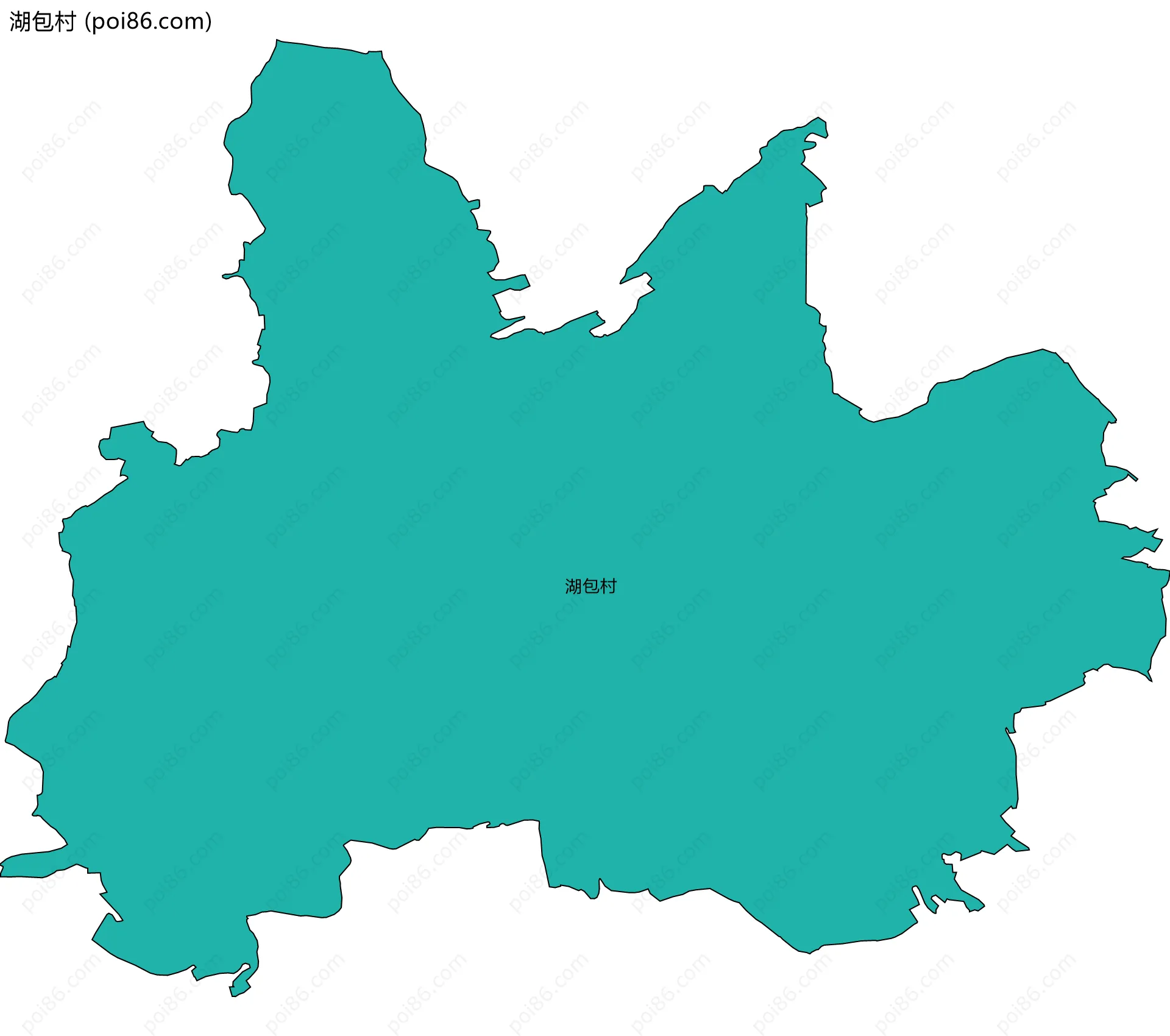 湖包村边界地图
