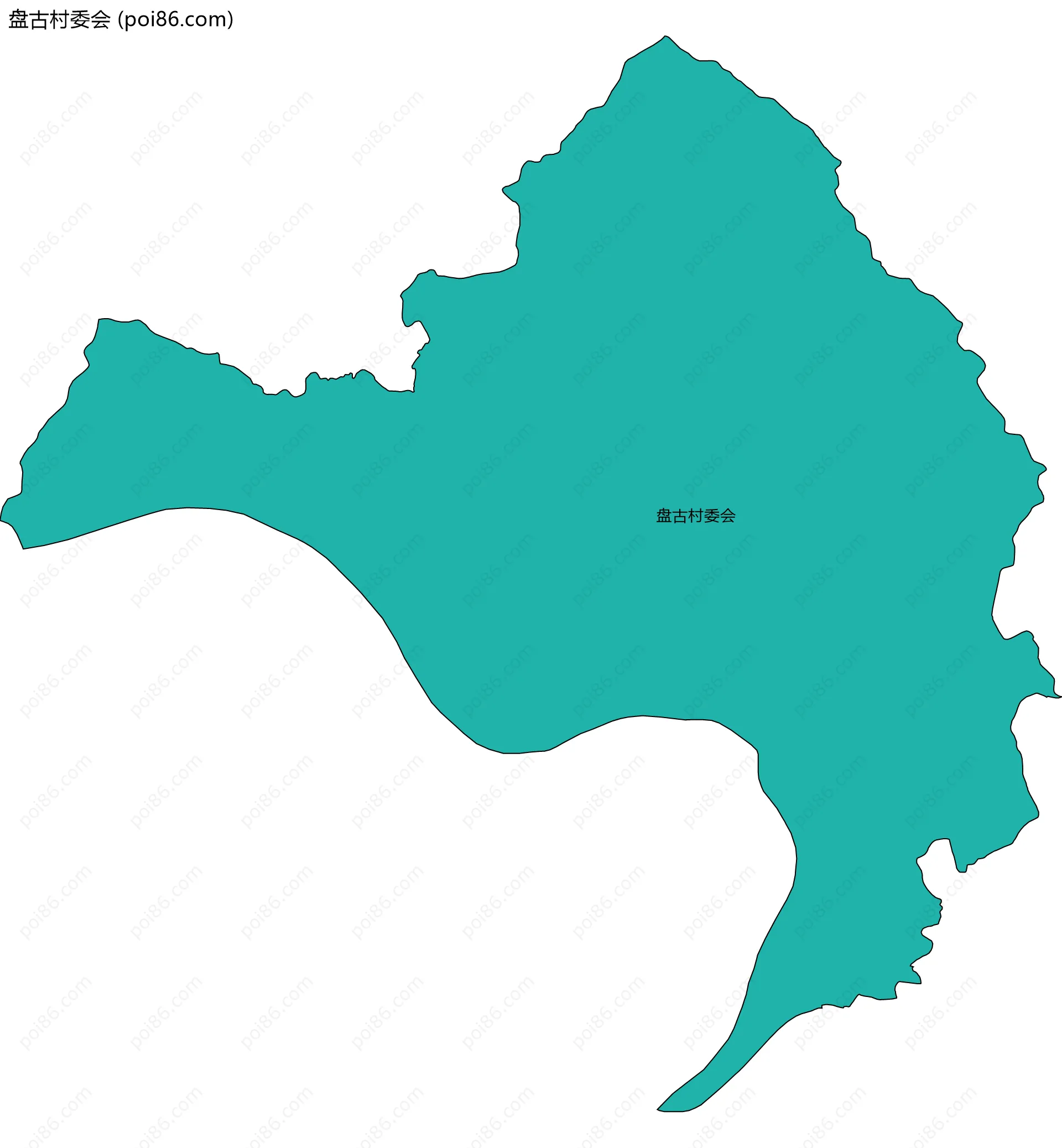 盘古村委会边界地图