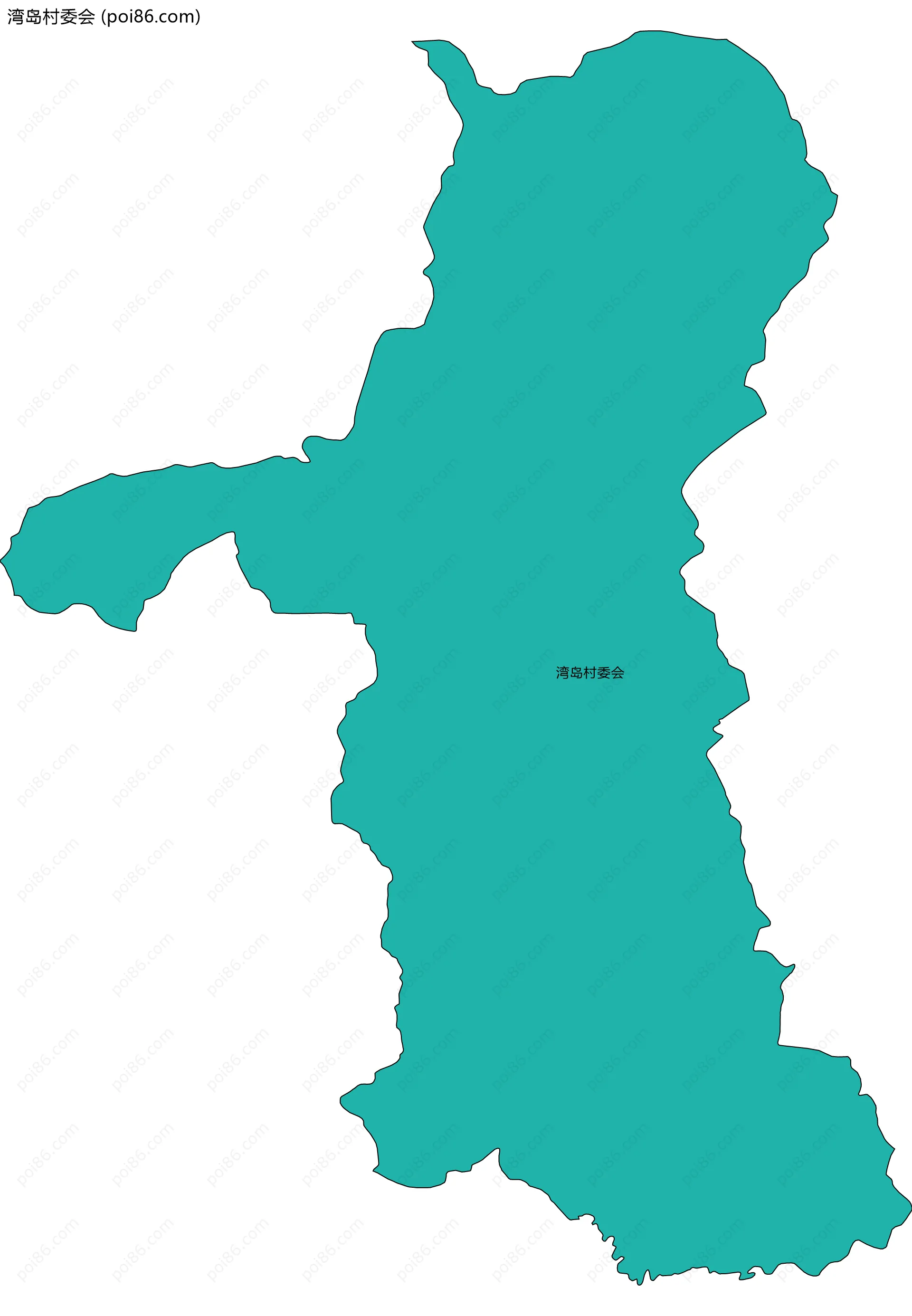 湾岛村委会边界地图