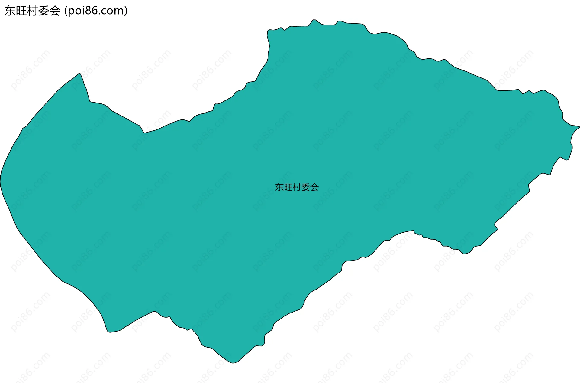 东旺村委会边界地图