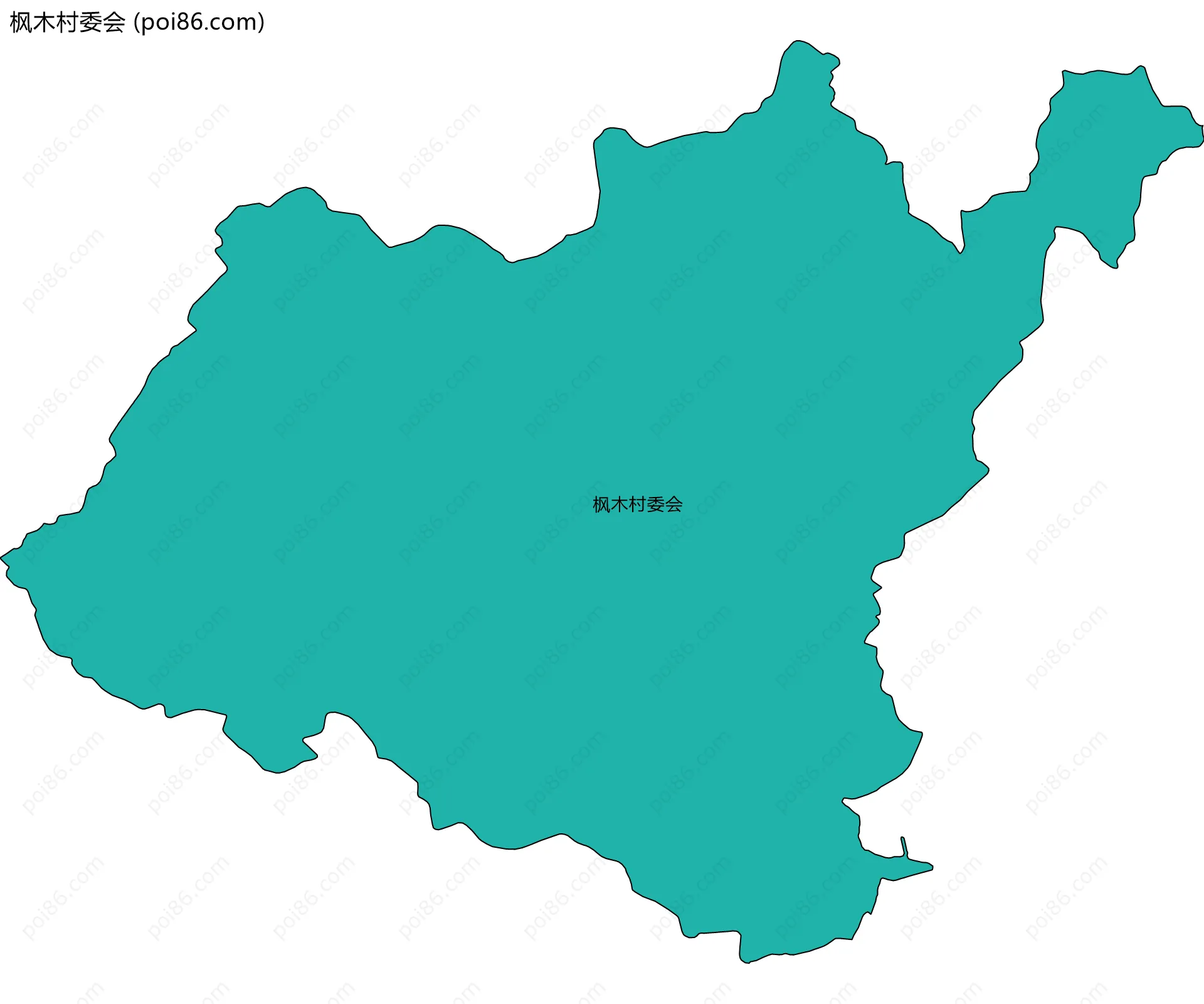 枫木村委会边界地图