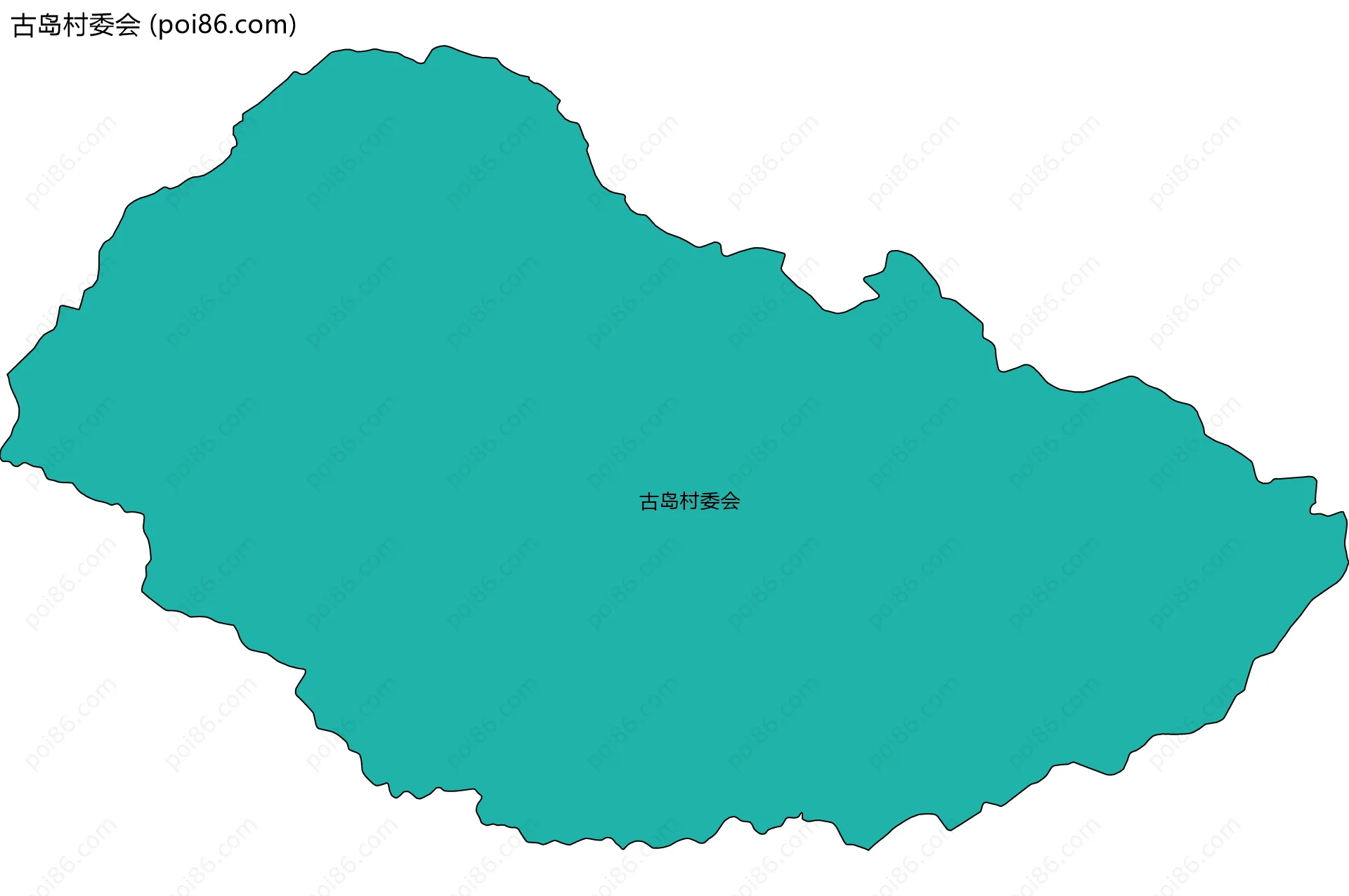 古岛村委会边界地图
