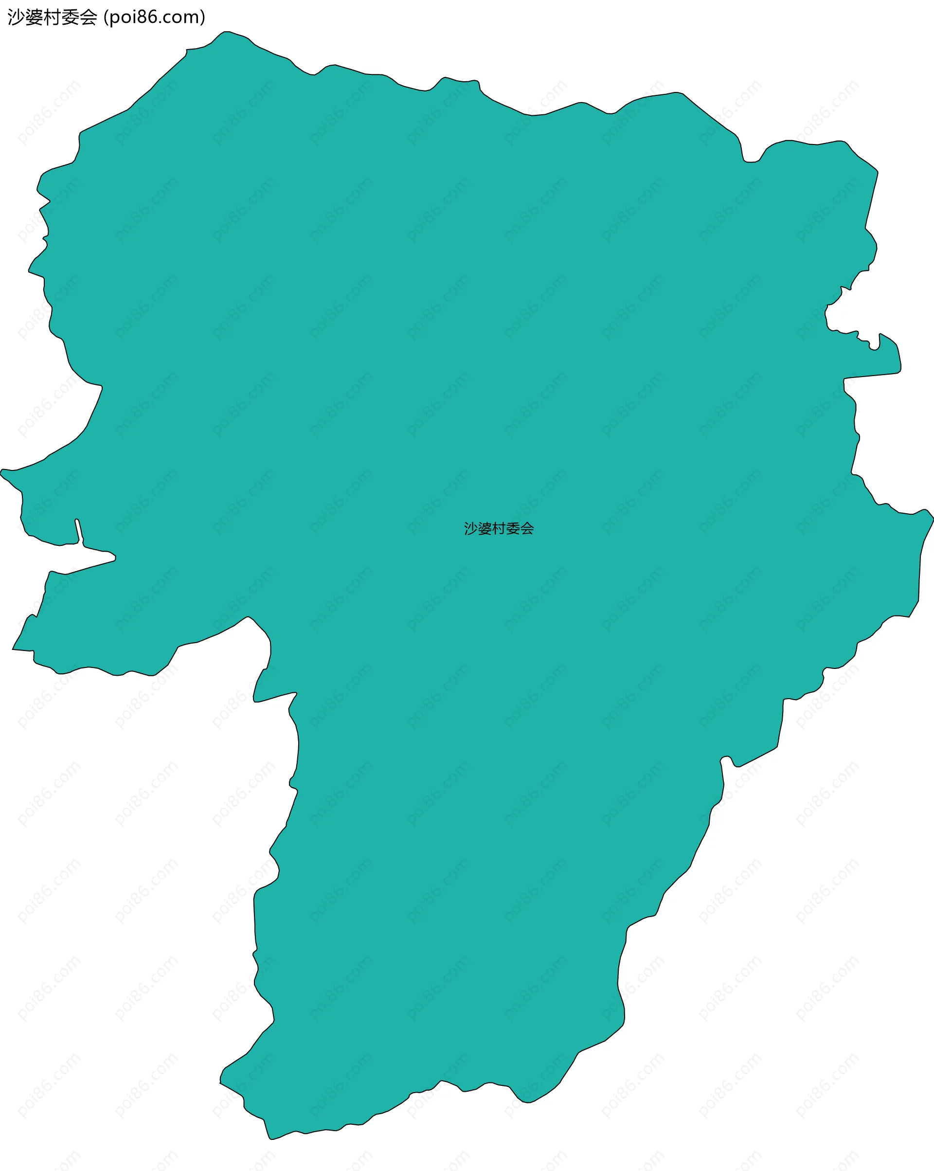 沙婆村委会边界地图