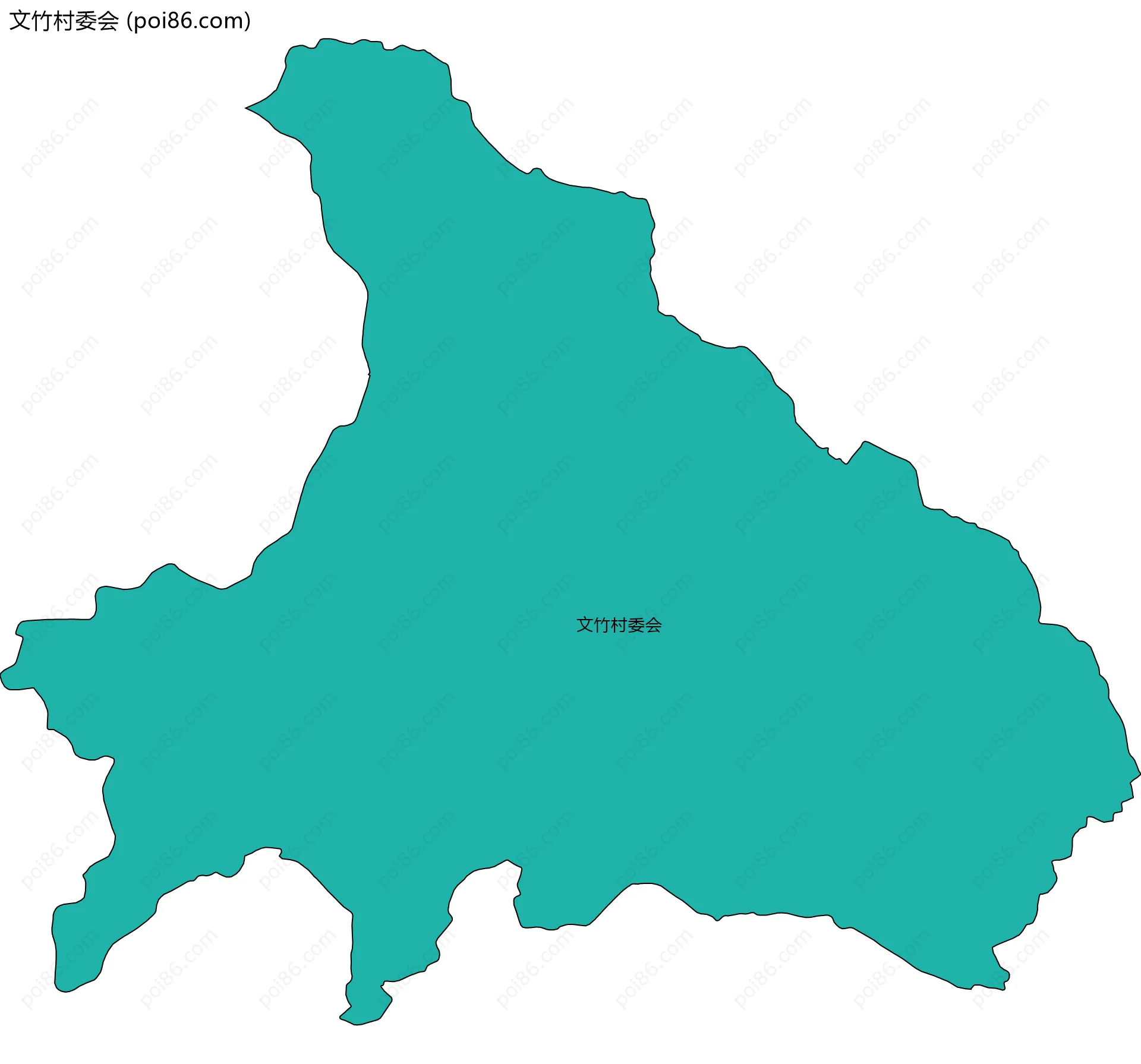 文竹村委会边界地图