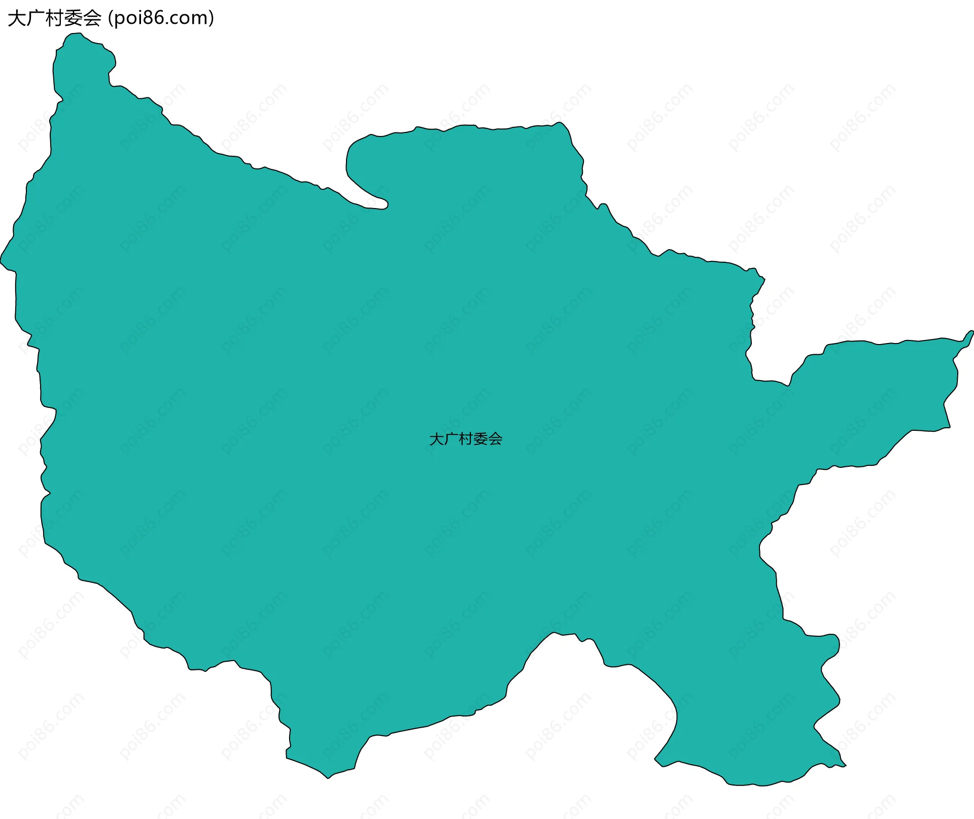 大广村委会边界地图