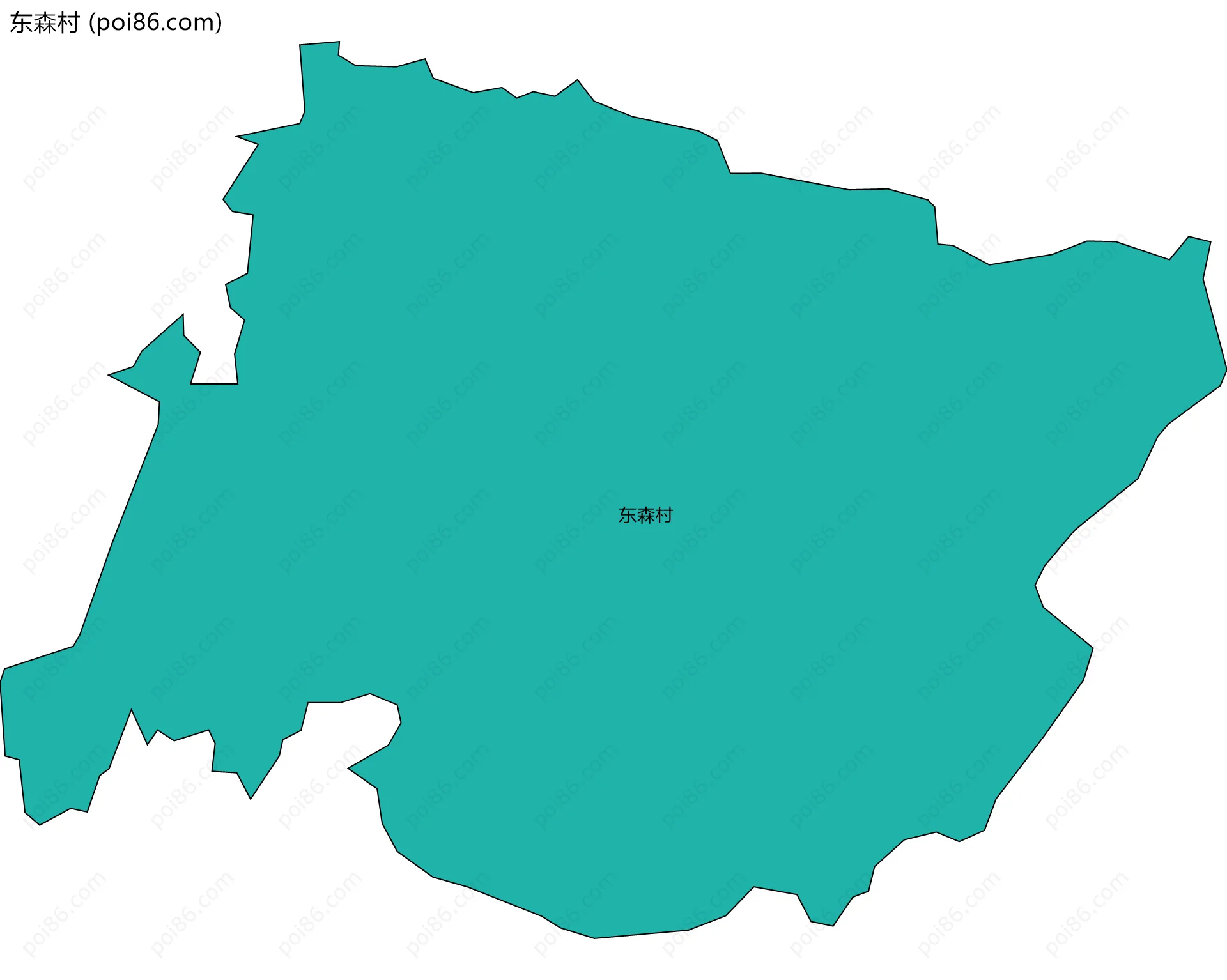 东森村边界地图