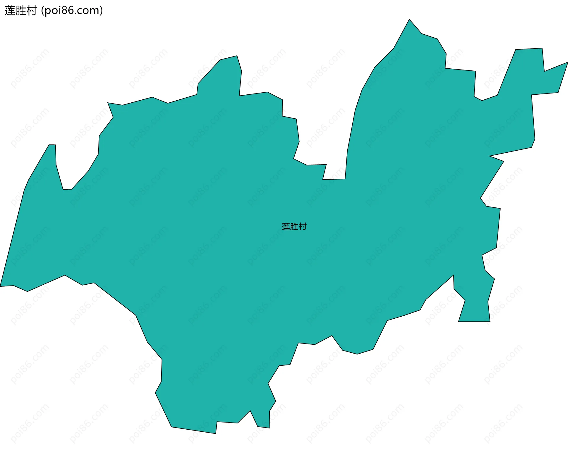 莲胜村边界地图