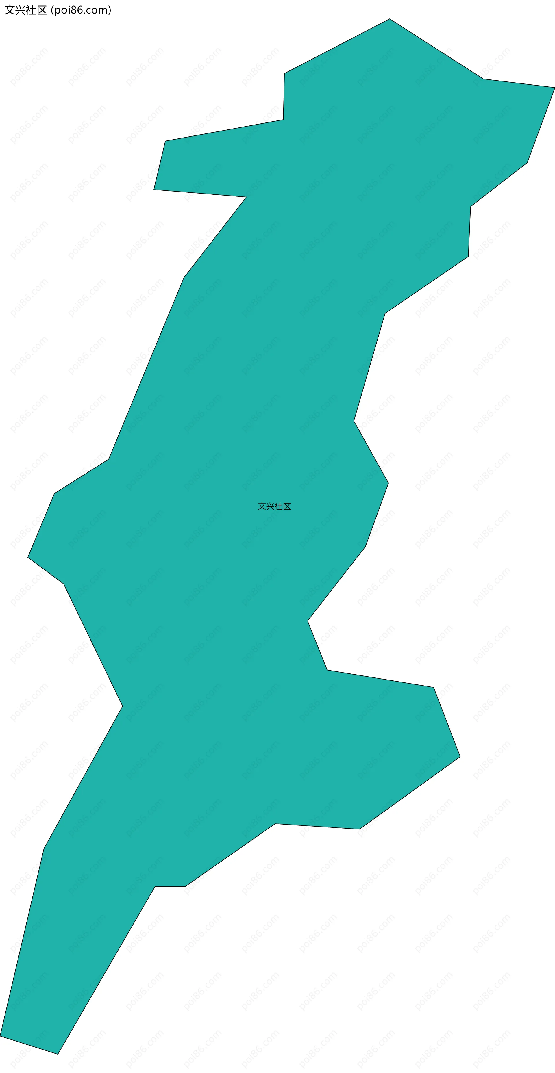 文兴社区边界地图