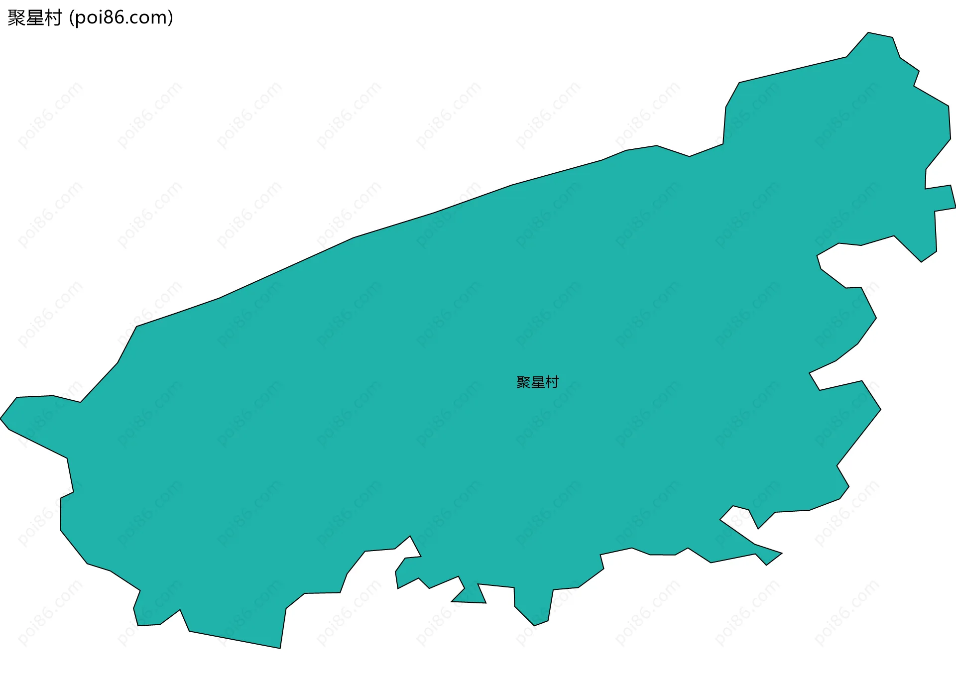 聚星村边界地图