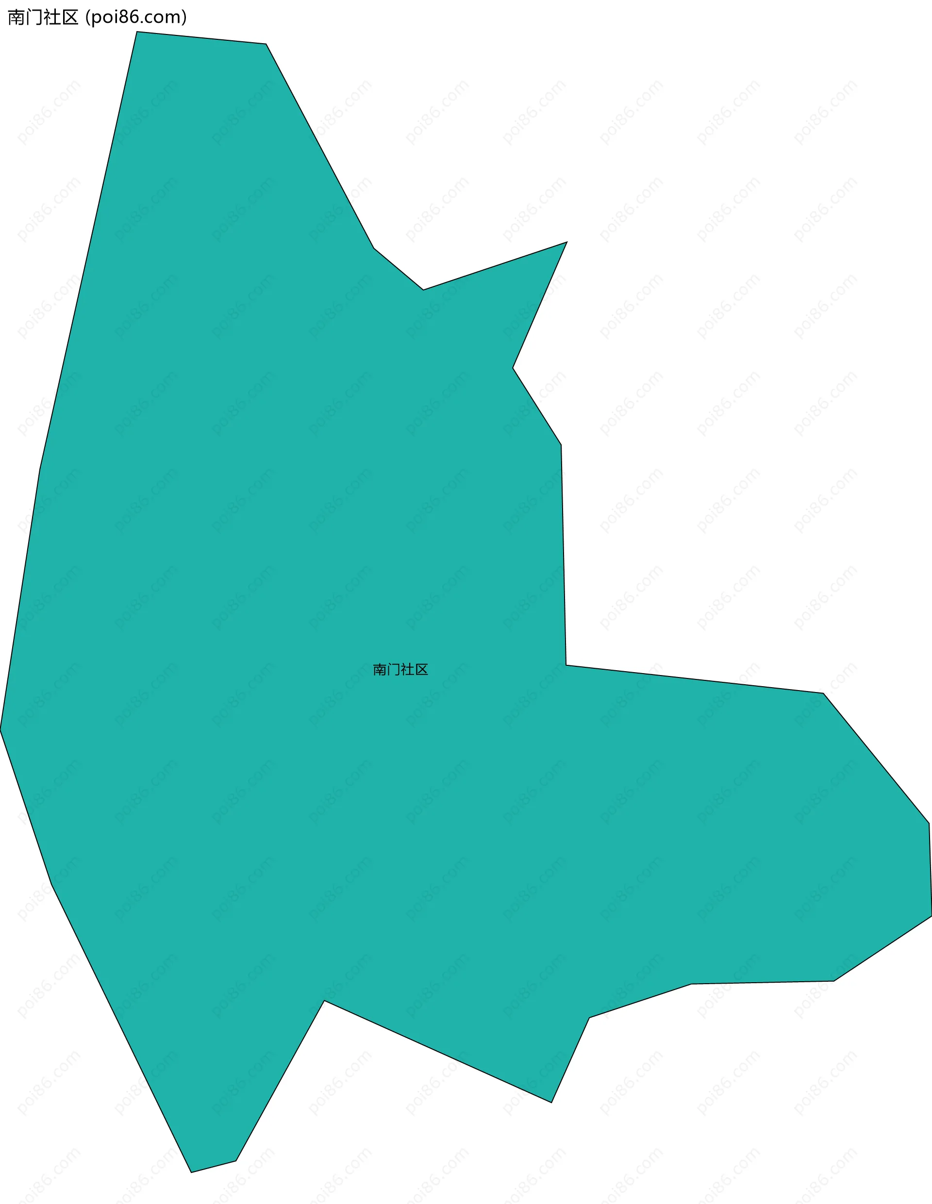 南门社区边界地图