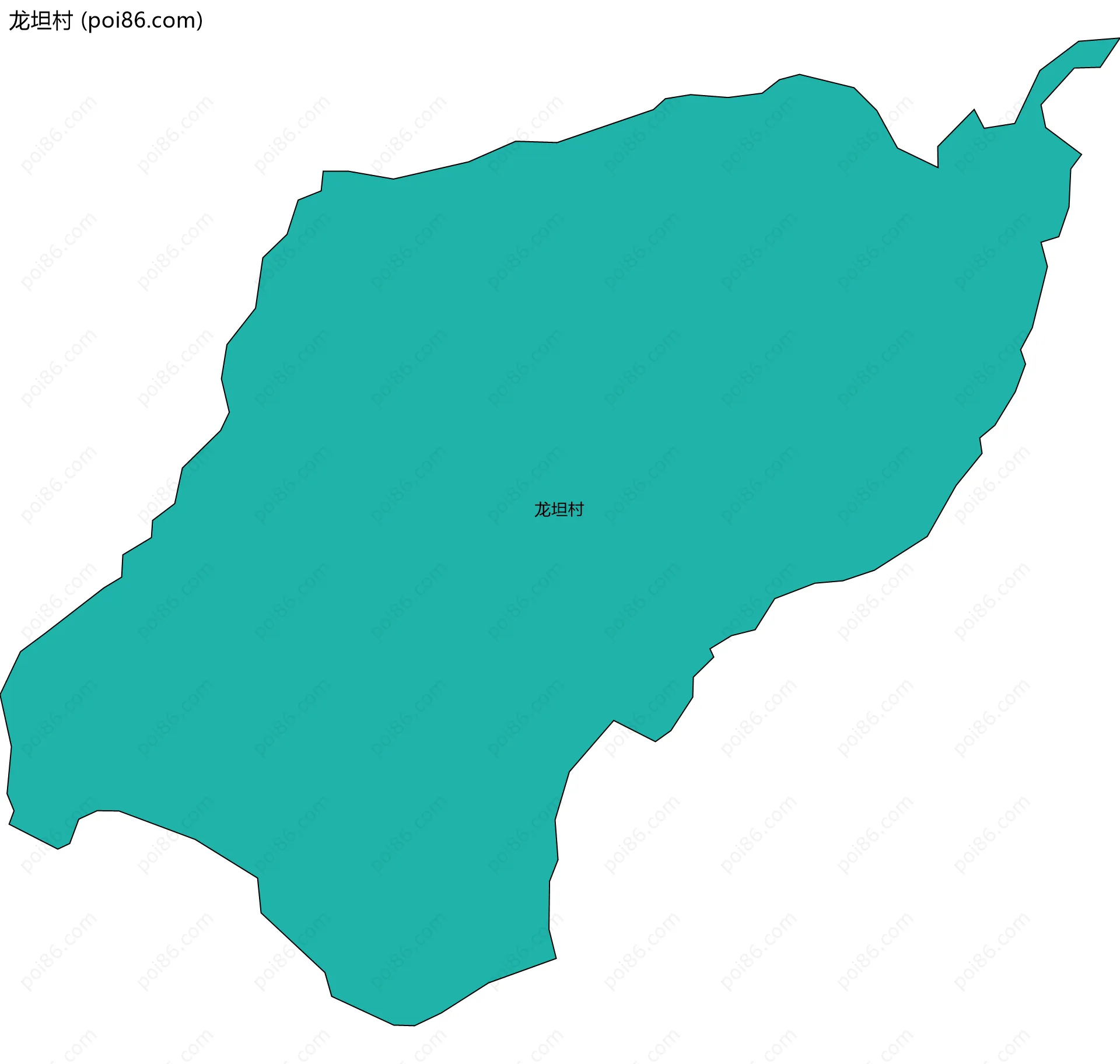 龙坦村边界地图