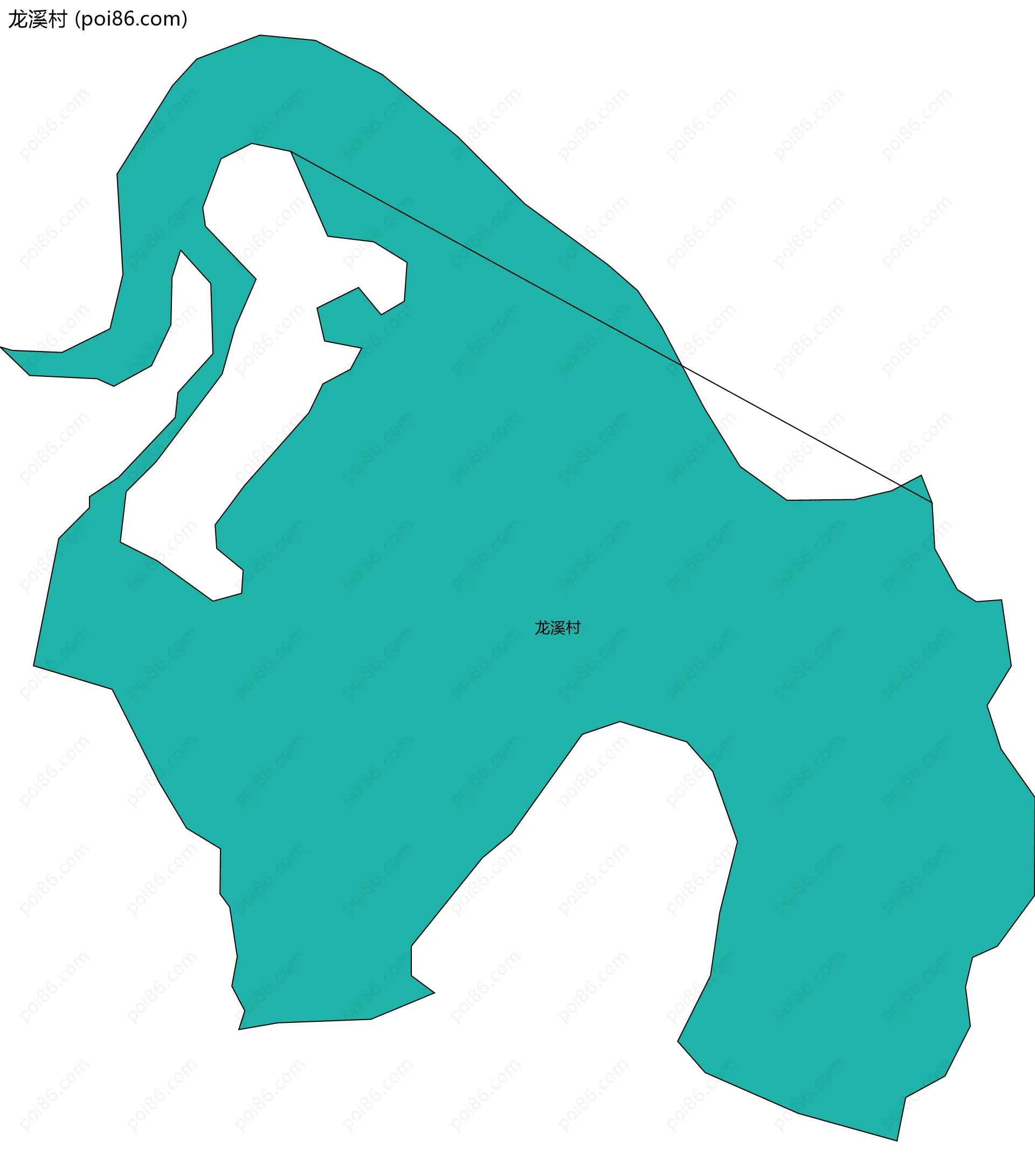 龙溪村边界地图