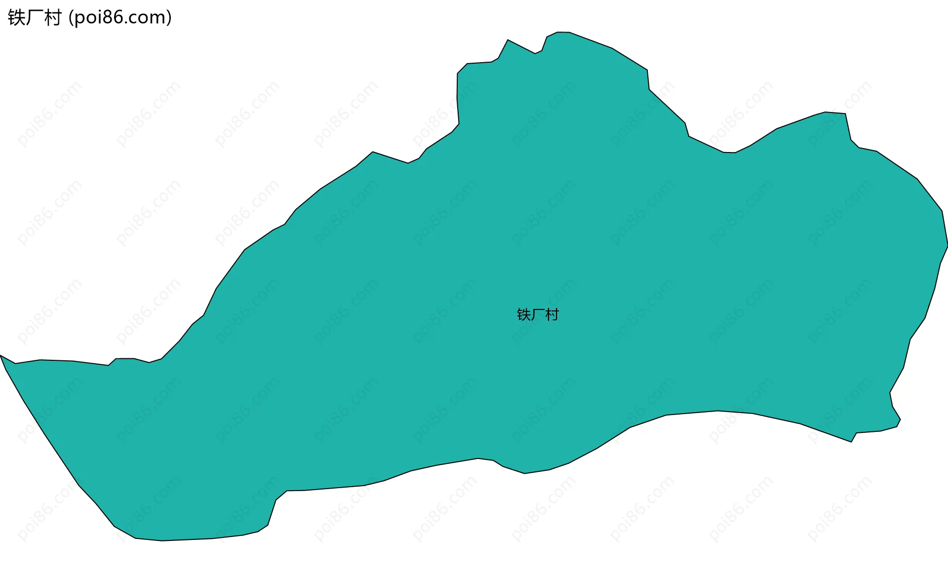 铁厂村边界地图