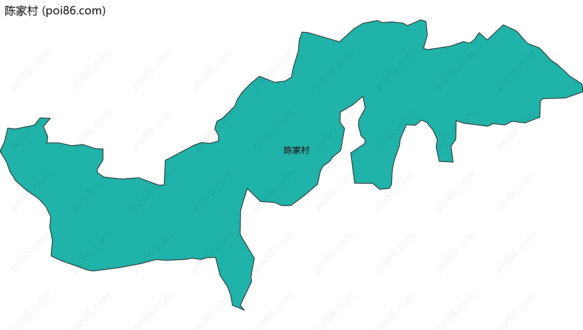 陈家村边界地图