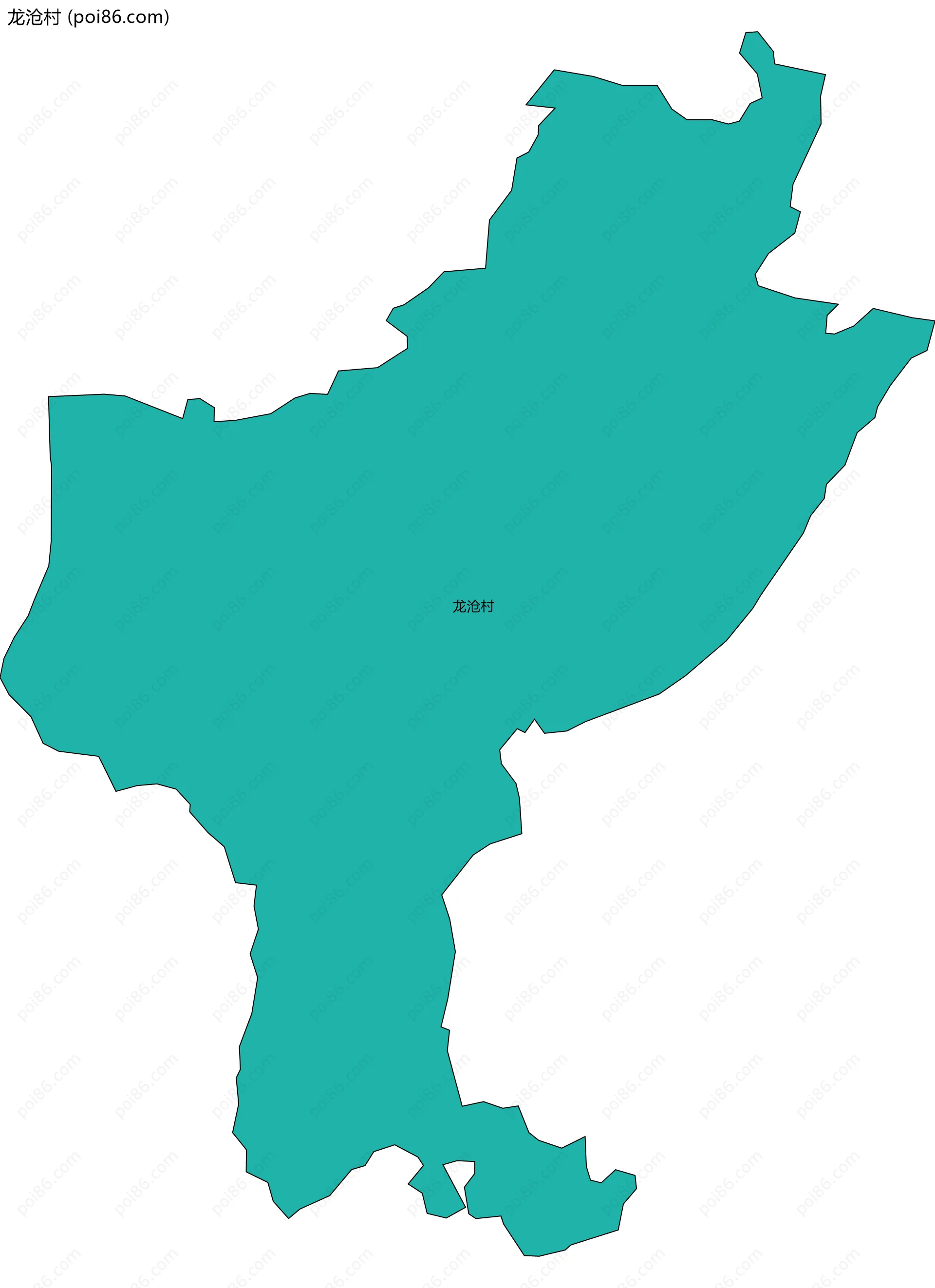 龙沧村边界地图