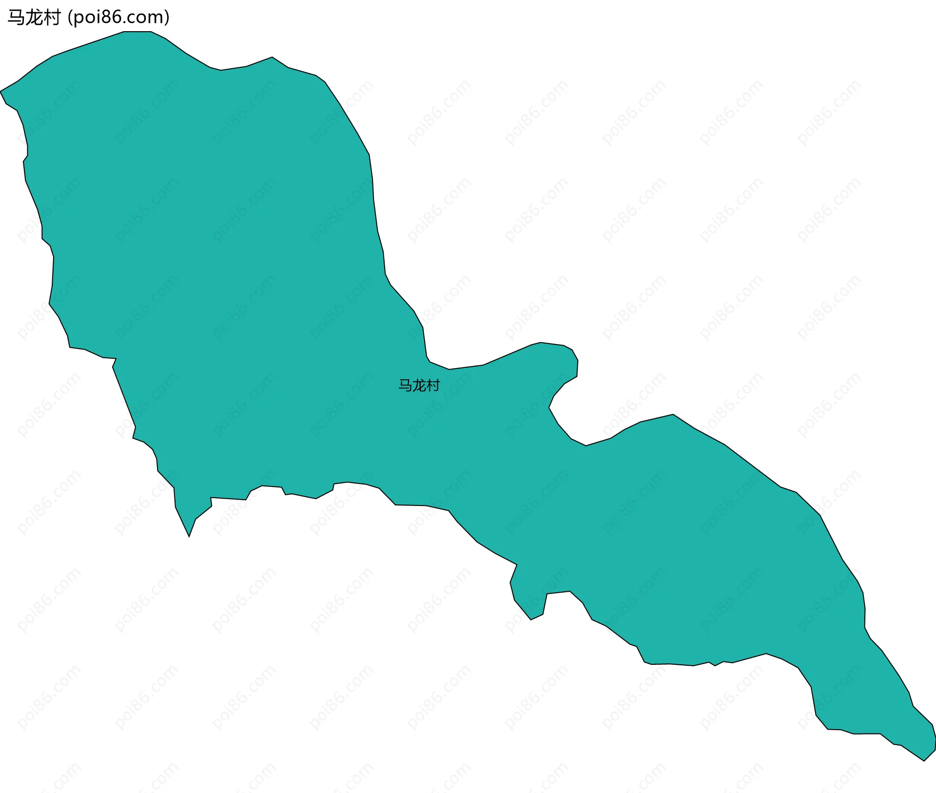 马龙村边界地图