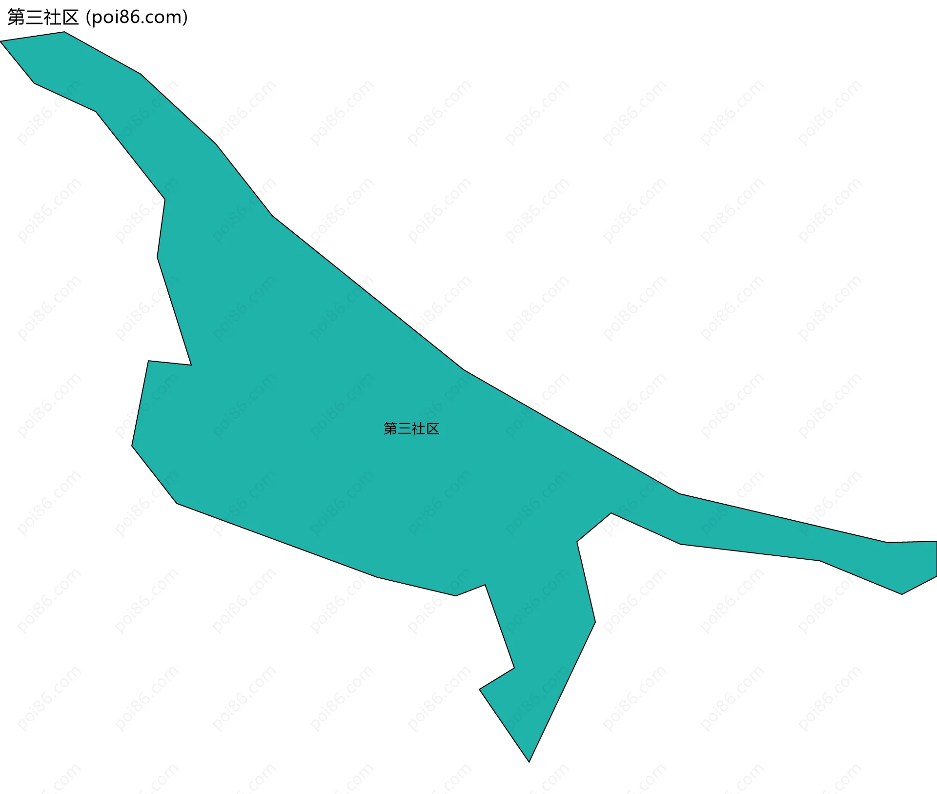 第三社区边界地图