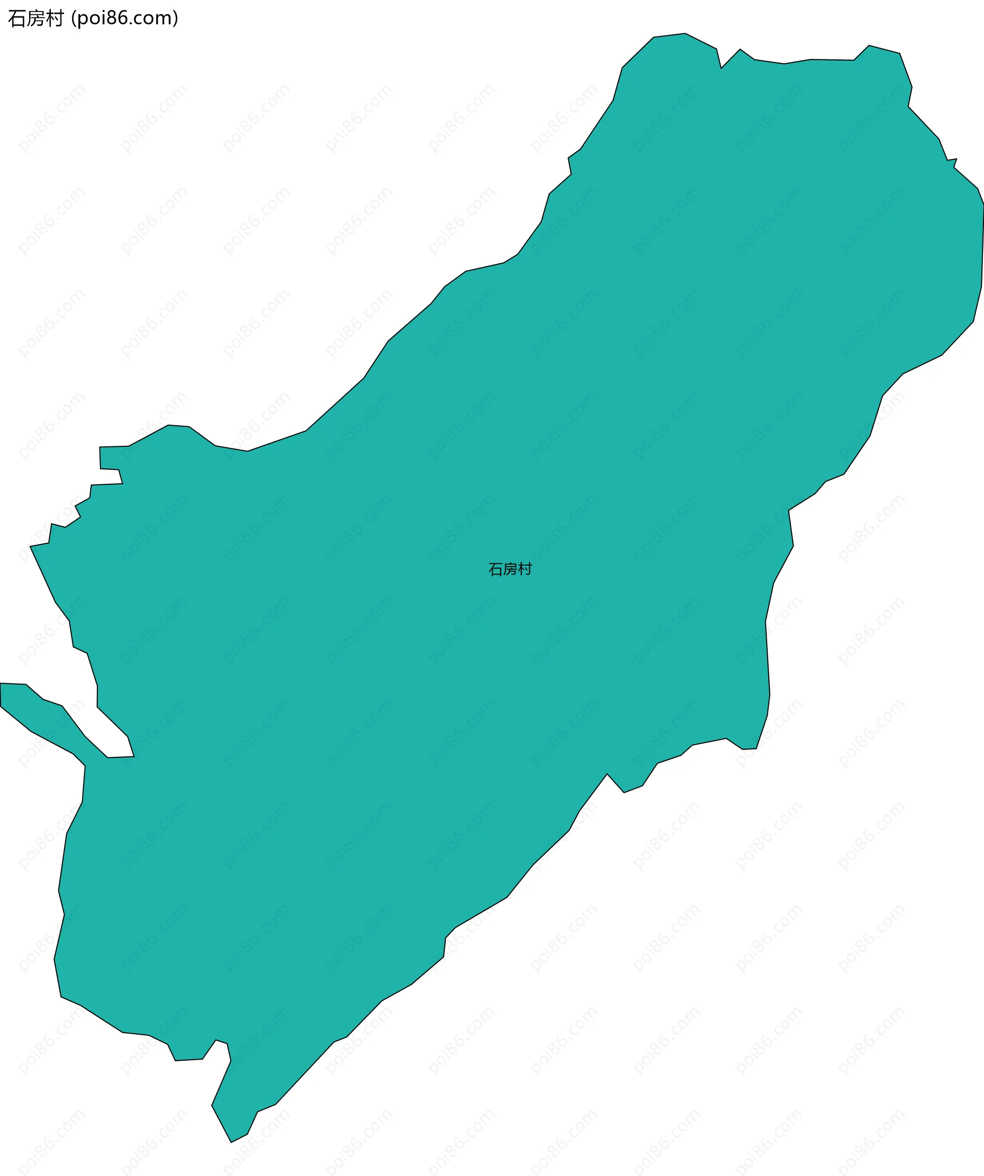 石房村边界地图