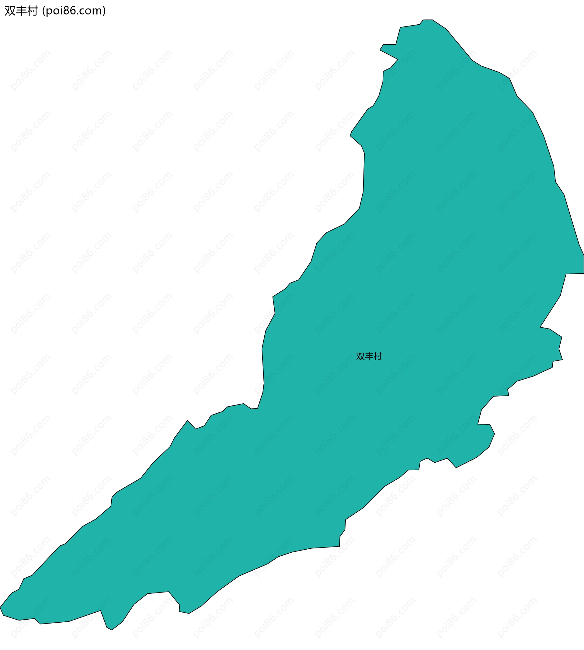 双丰村边界地图