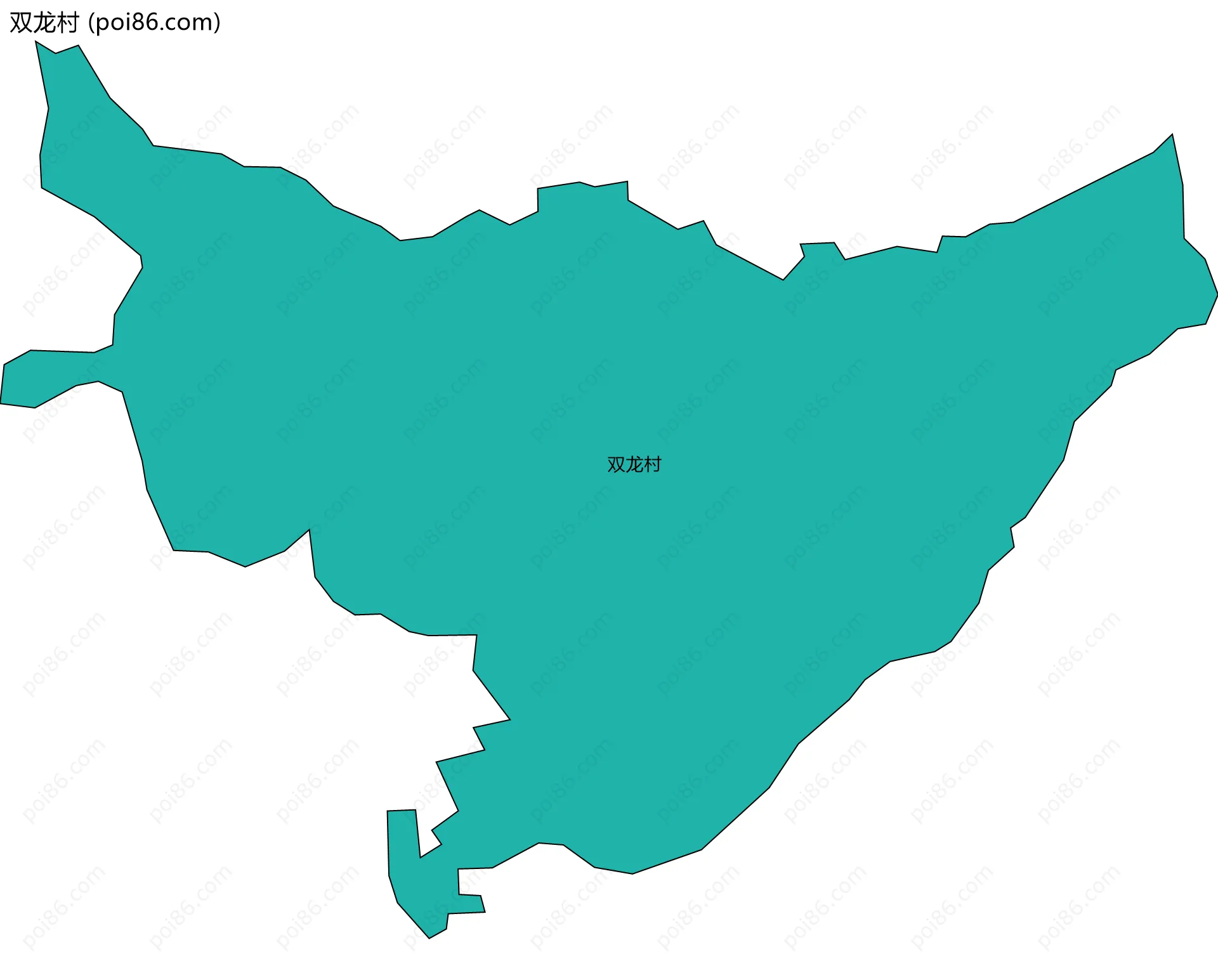 双龙村边界地图