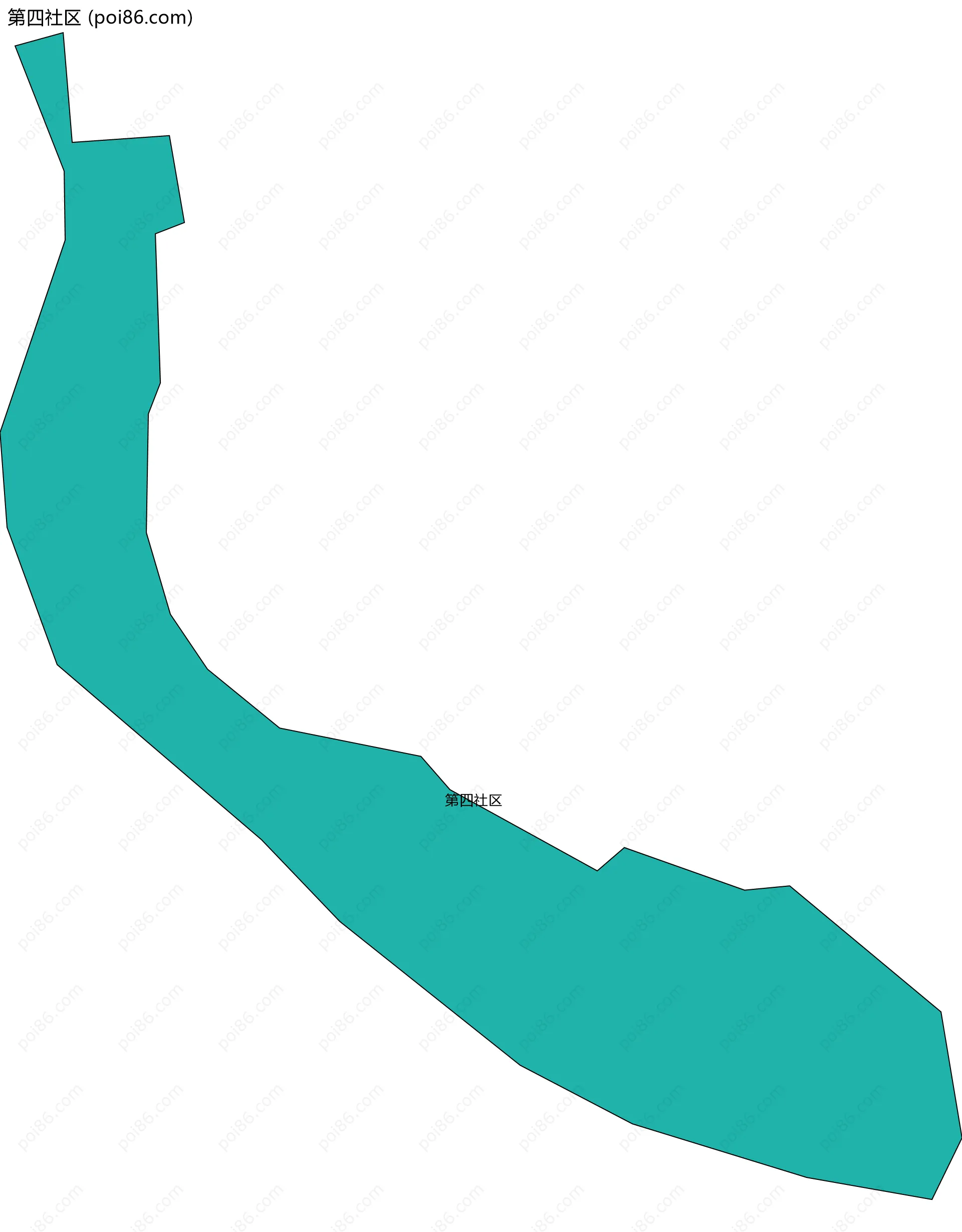 第四社区边界地图