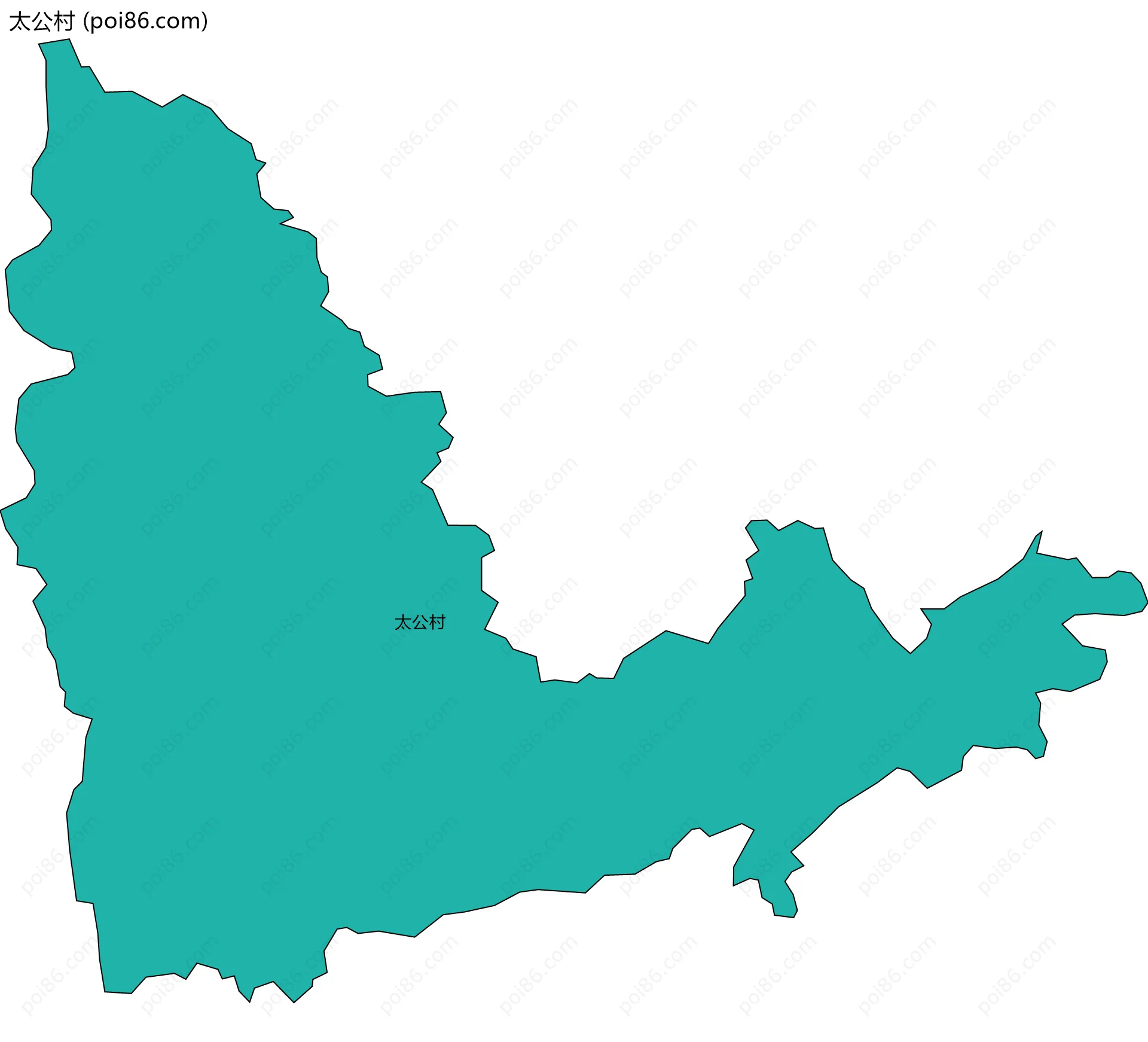 太公村边界地图