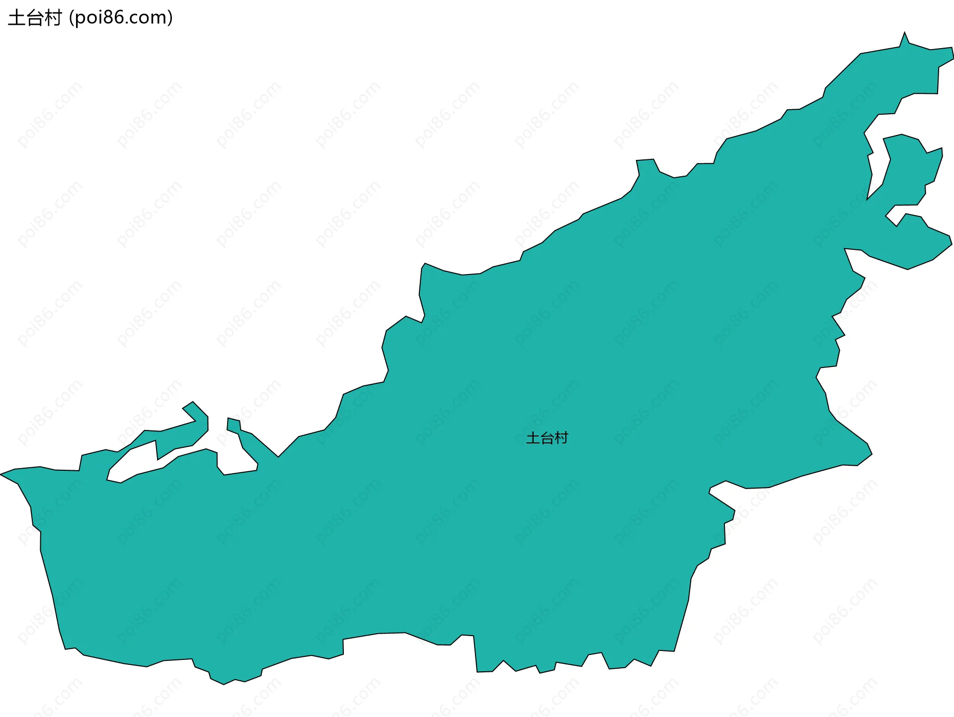 土台村边界地图