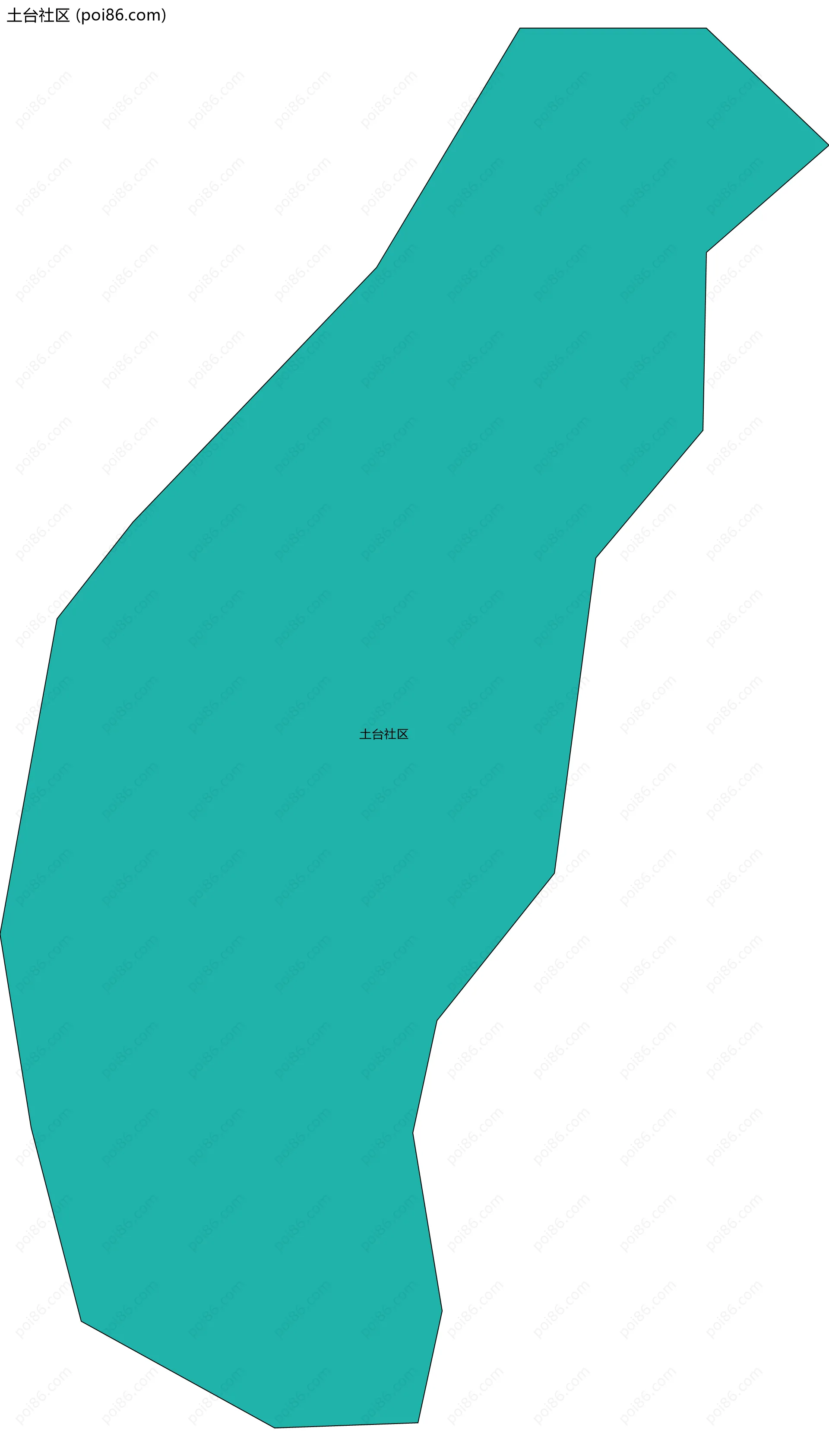 土台社区边界地图