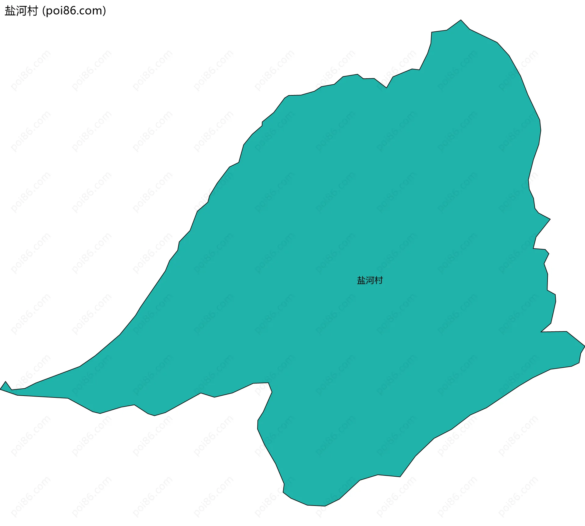 盐河村边界地图