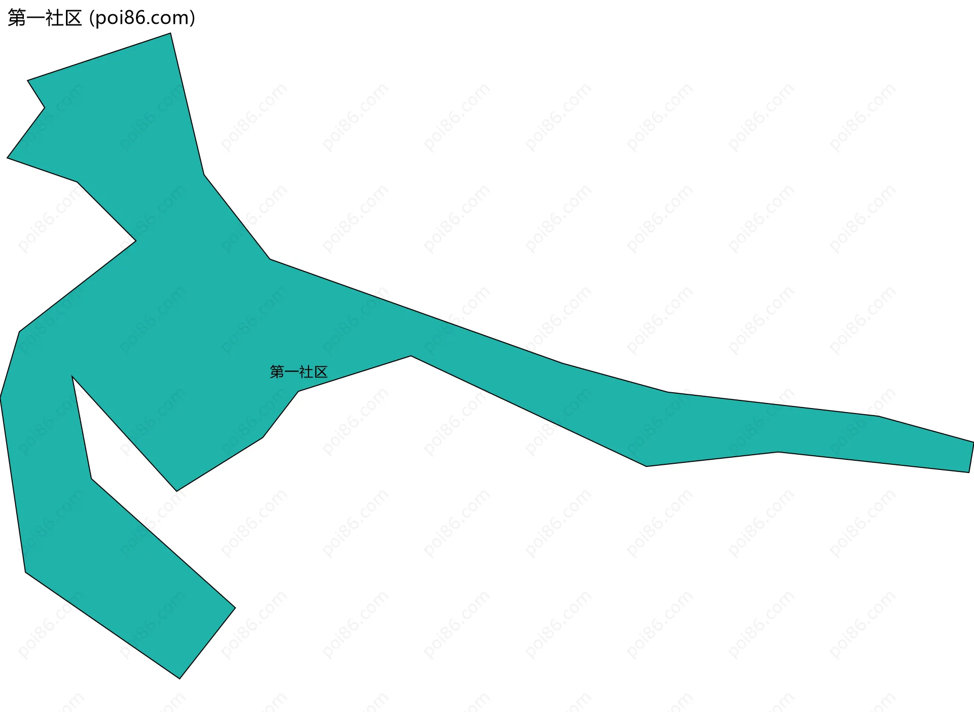 第一社区边界地图