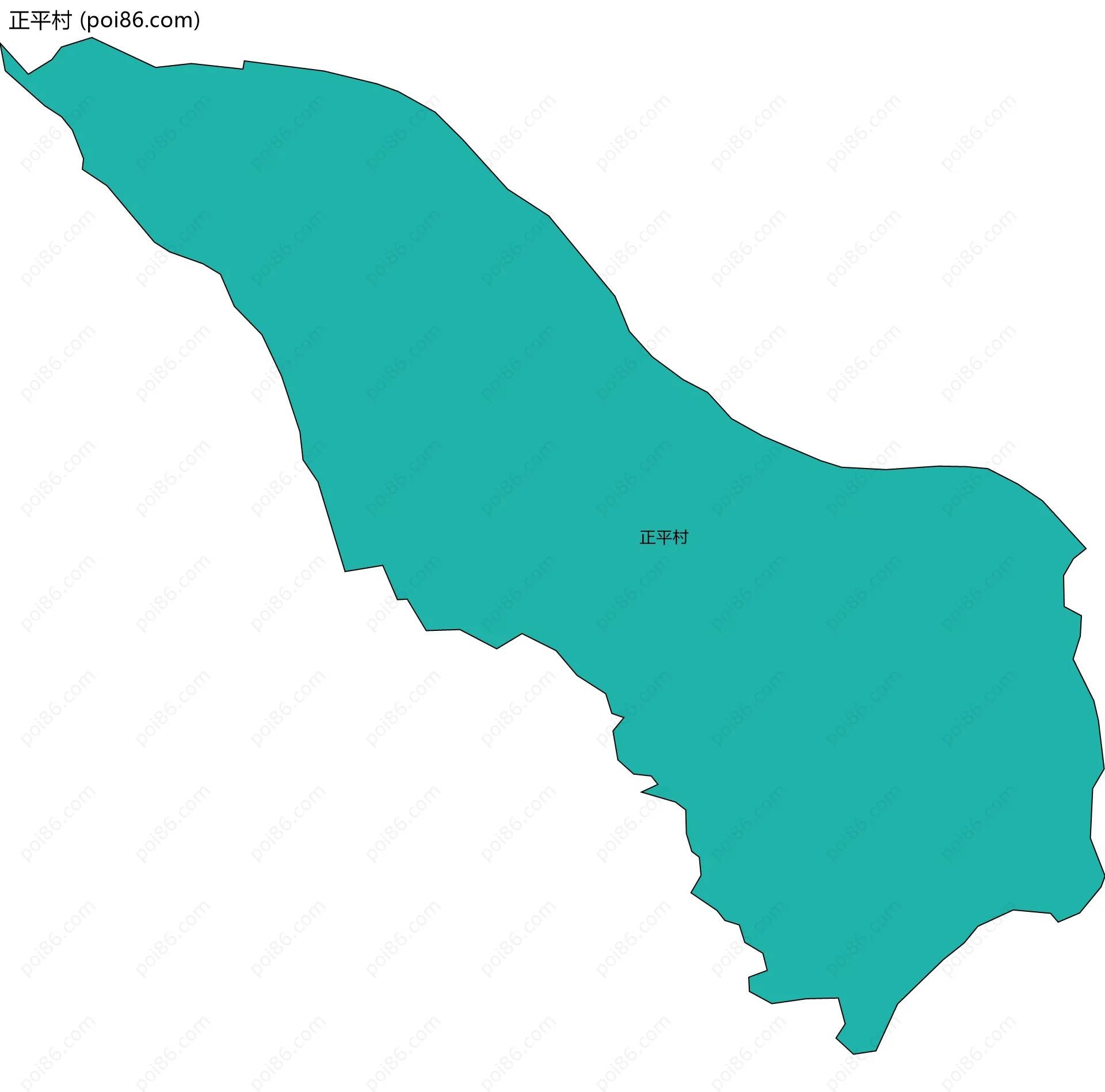 正平村边界地图