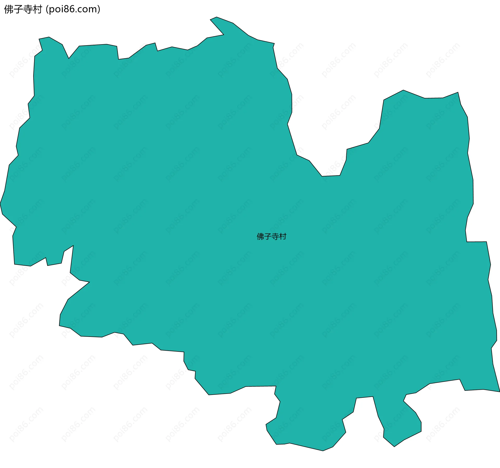 佛子寺村边界地图