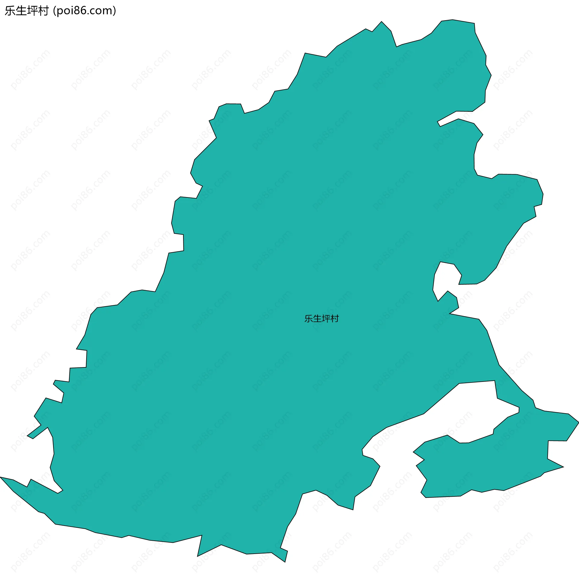 乐生坪村边界地图