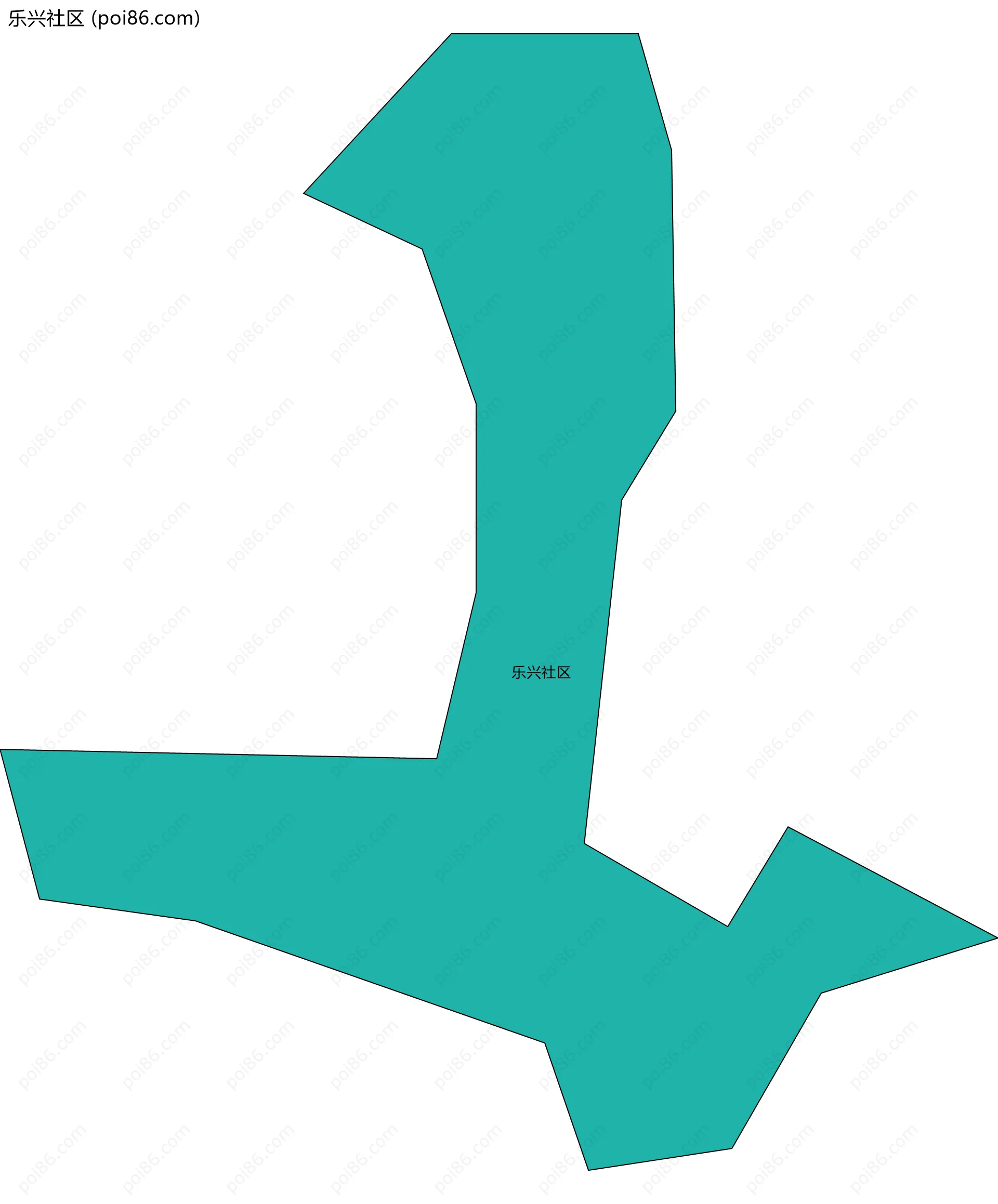 乐兴社区边界地图