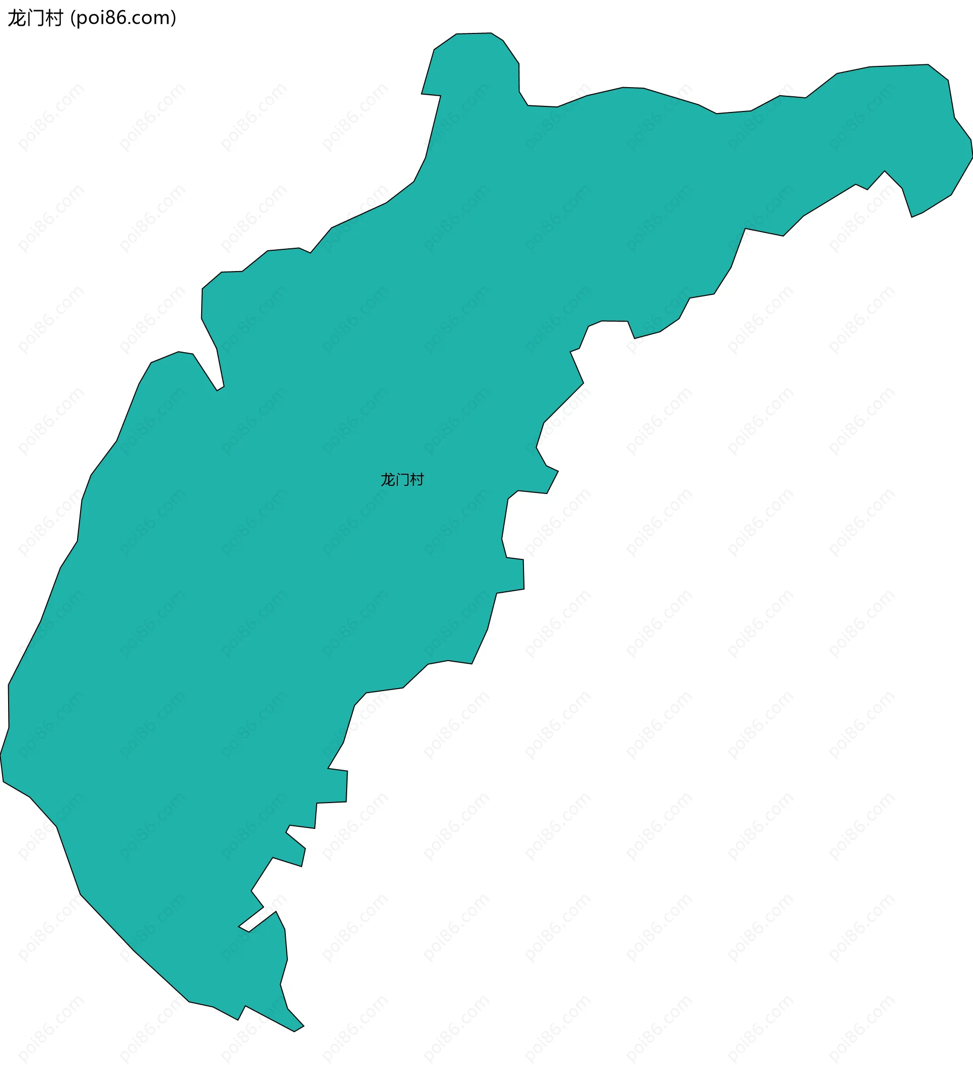 龙门村边界地图