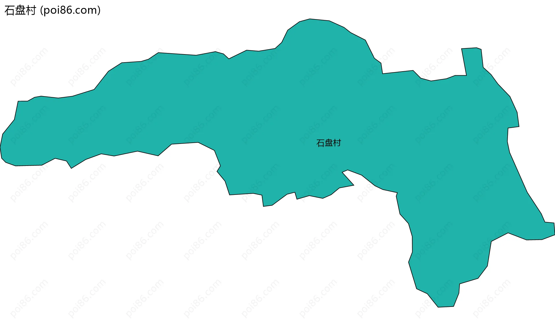 石盘村边界地图