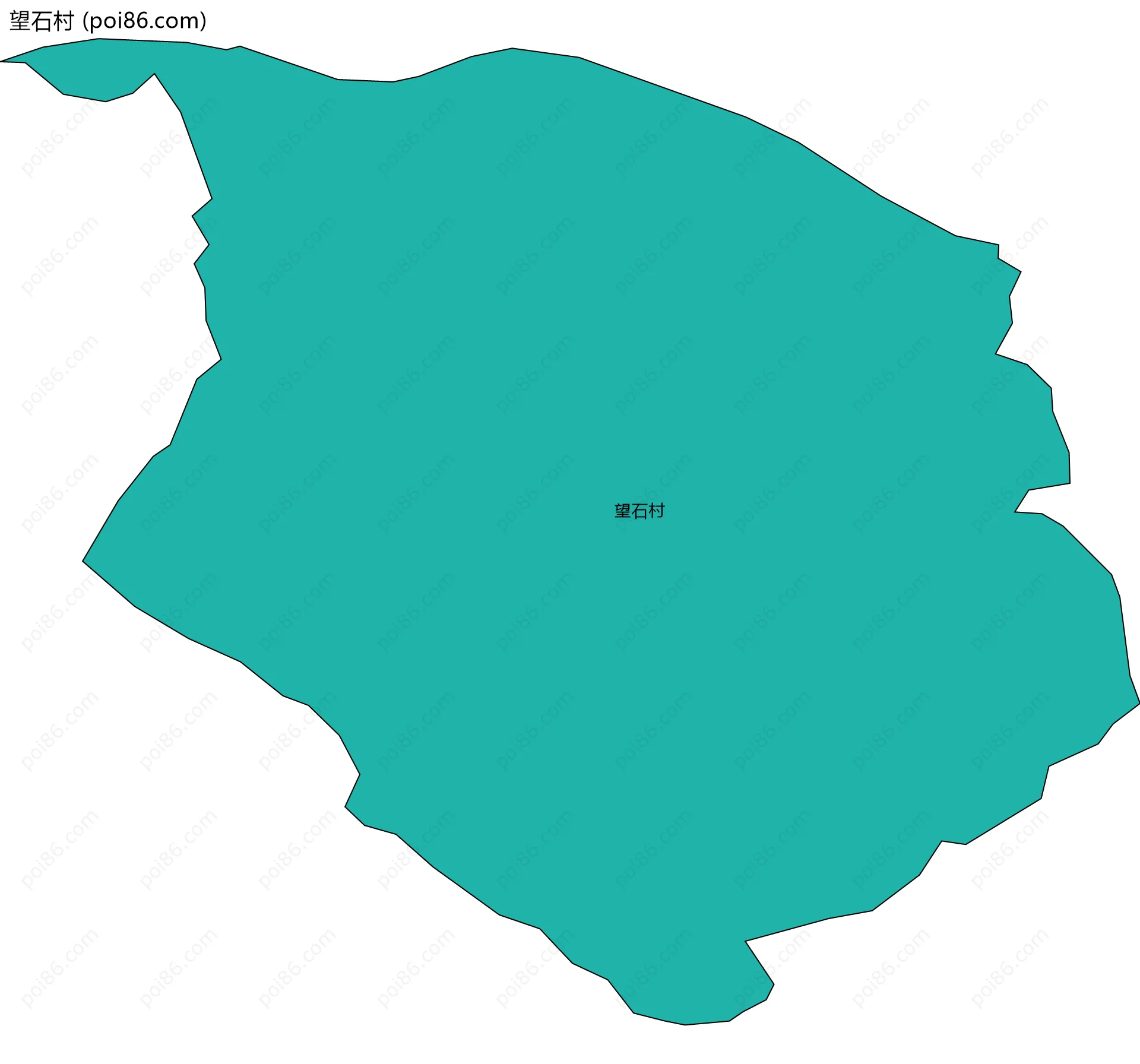 望石村边界地图