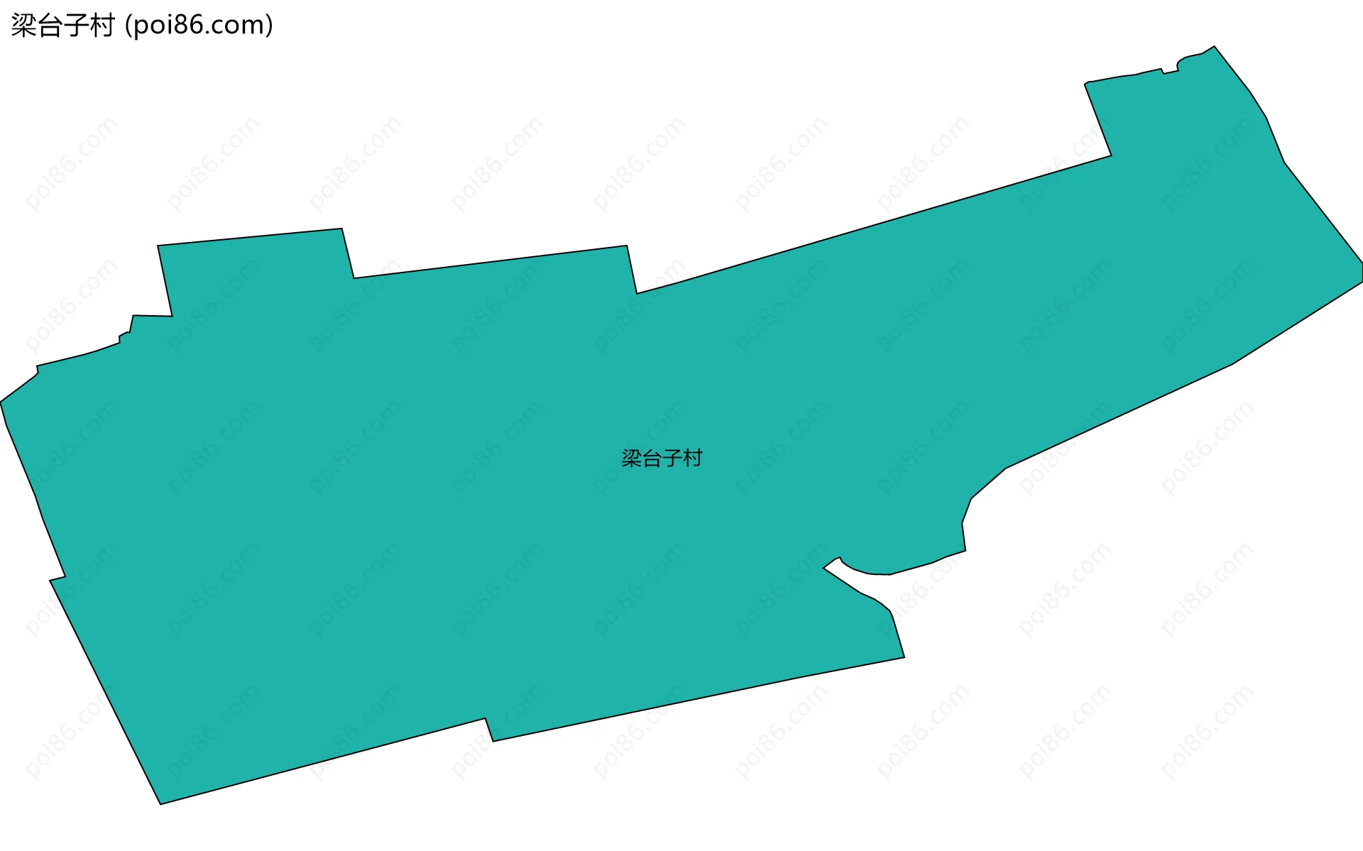 梁台子村边界地图
