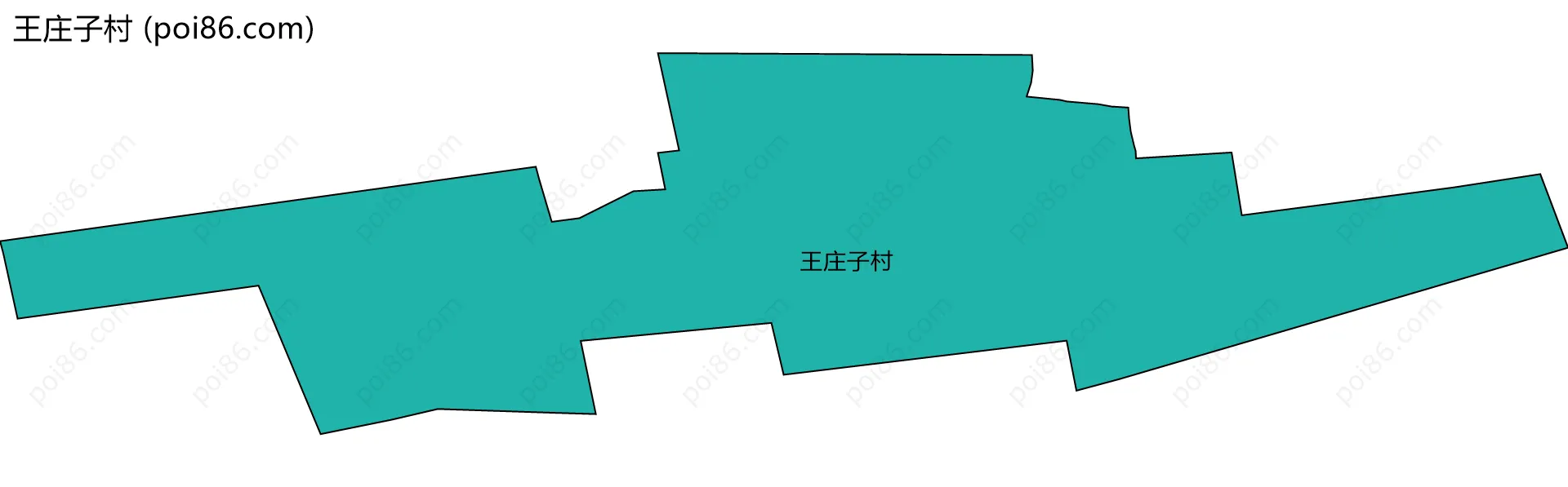 王庄子村边界地图