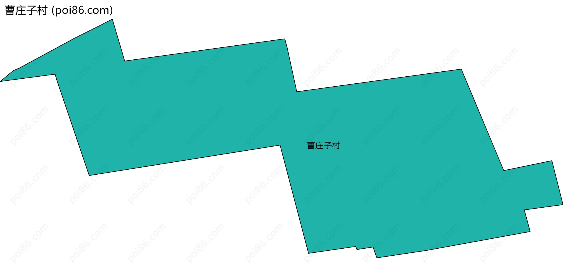 曹庄子村边界地图