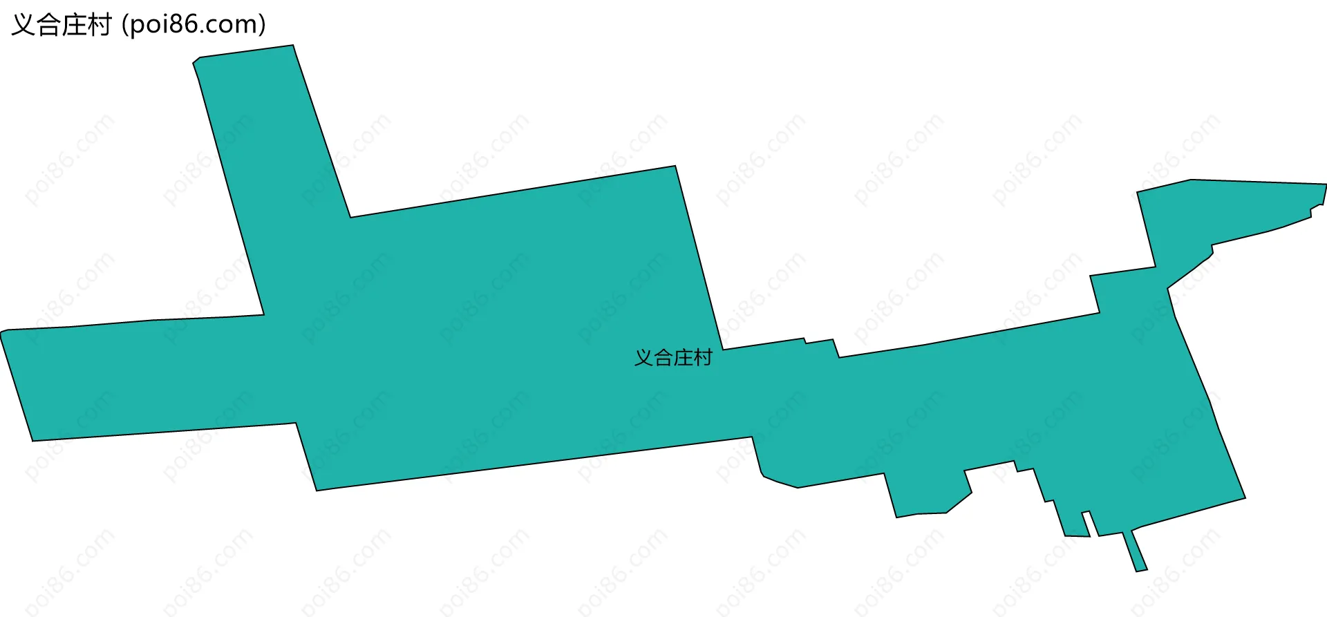 义合庄村边界地图