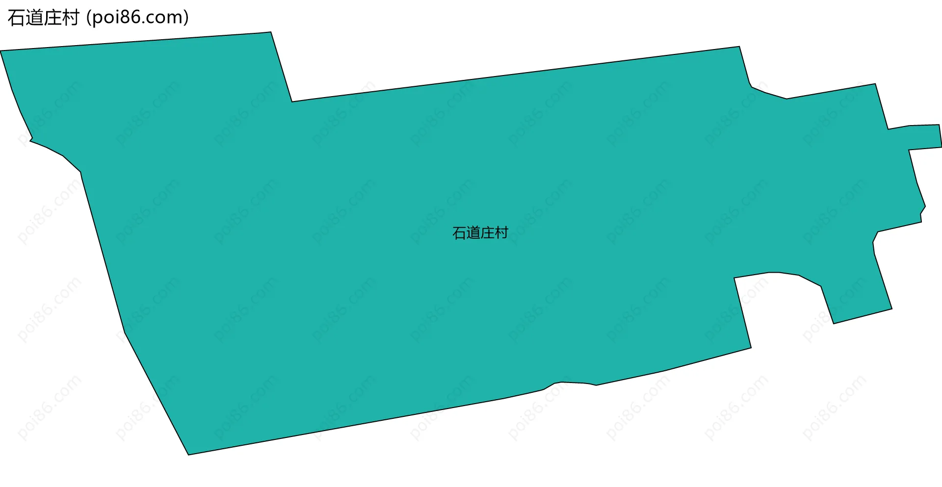 石道庄村边界地图