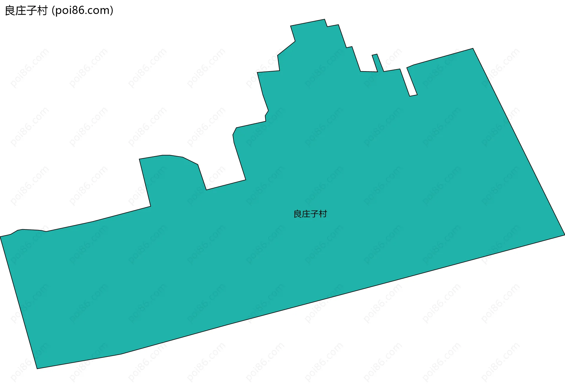良庄子村边界地图