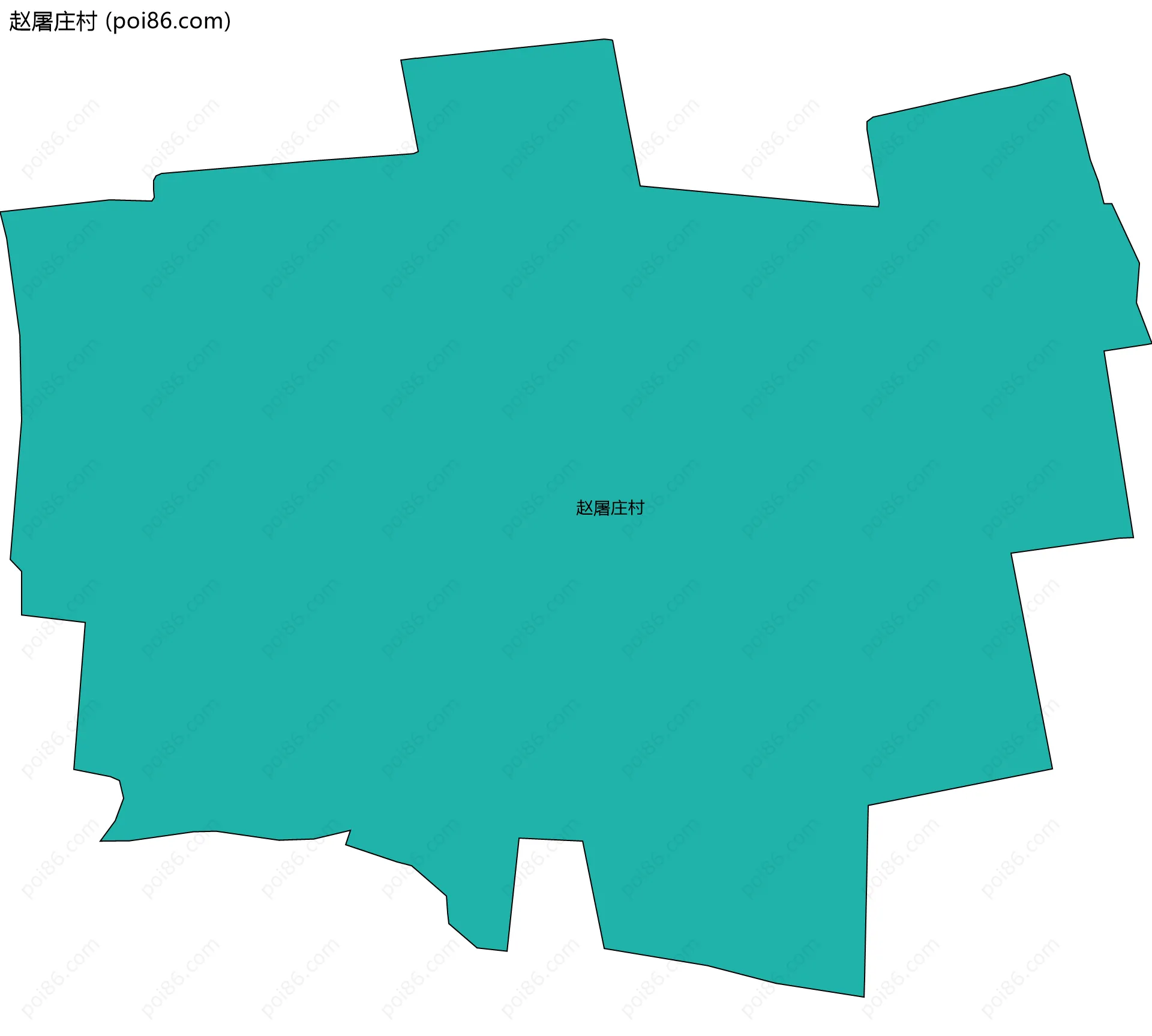 赵屠庄村边界地图