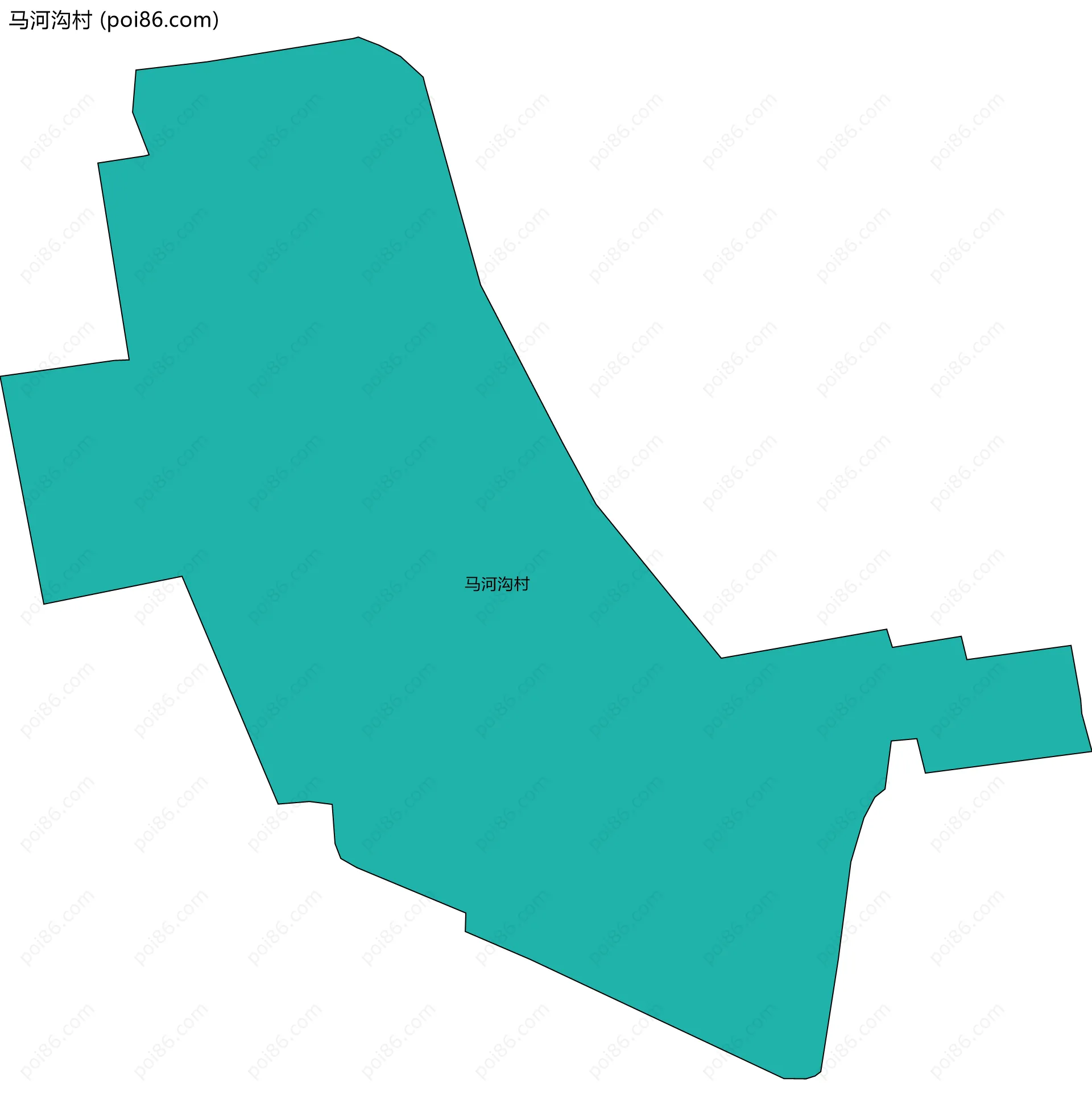 马河沟村边界地图