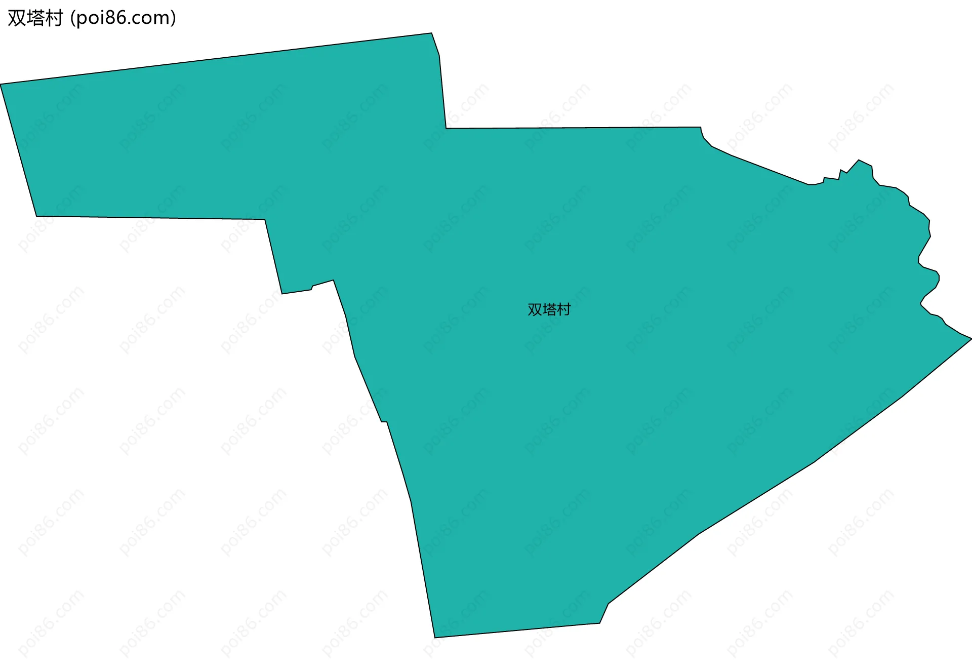 双塔村边界地图