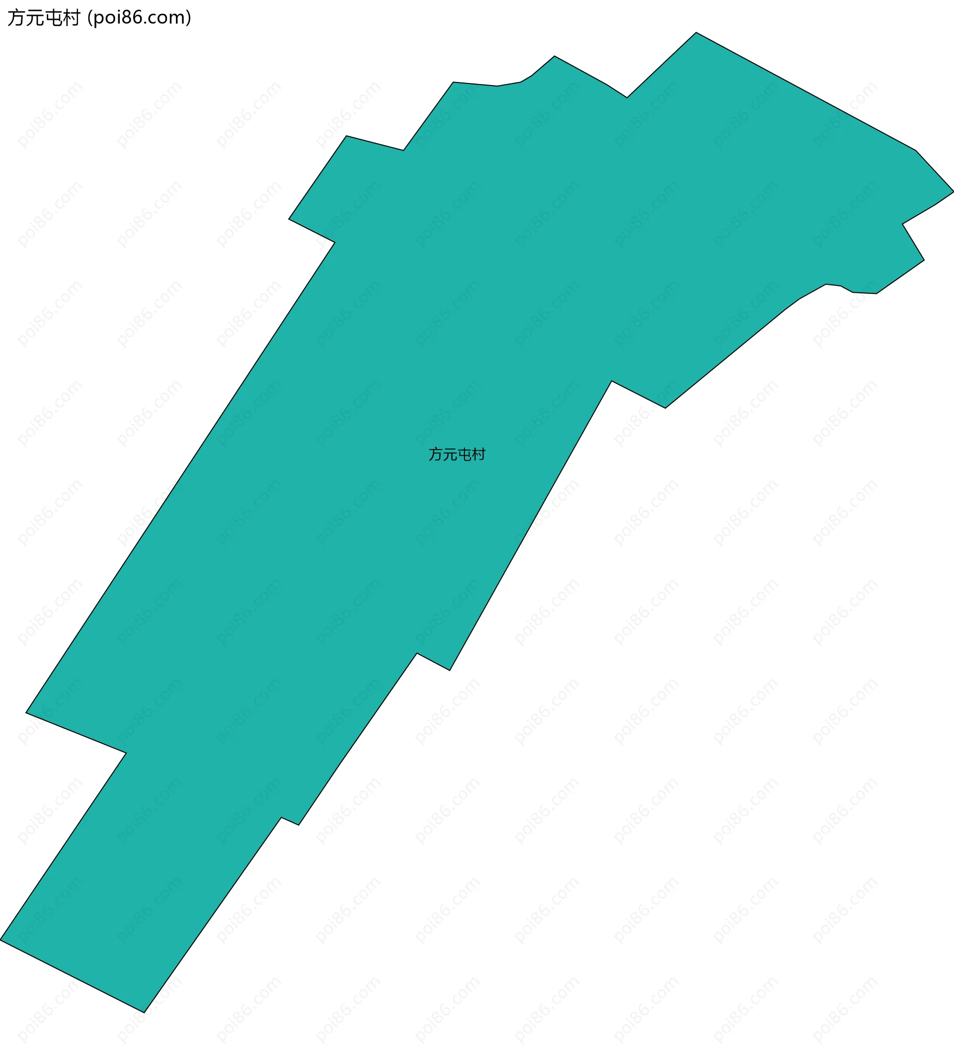 方元屯村边界地图