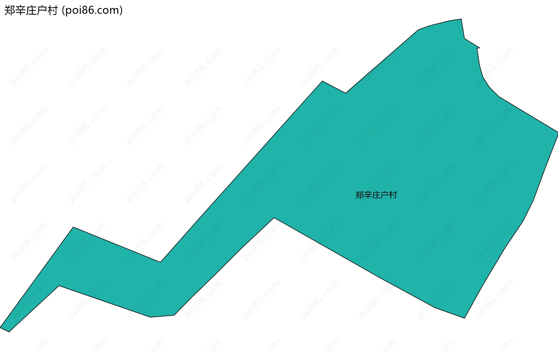 郑辛庄户村边界地图