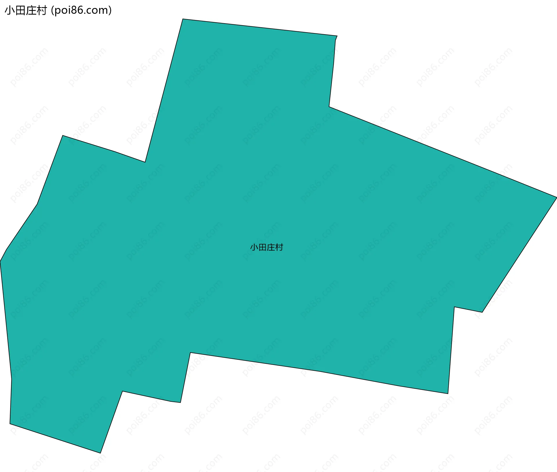 小田庄村边界地图